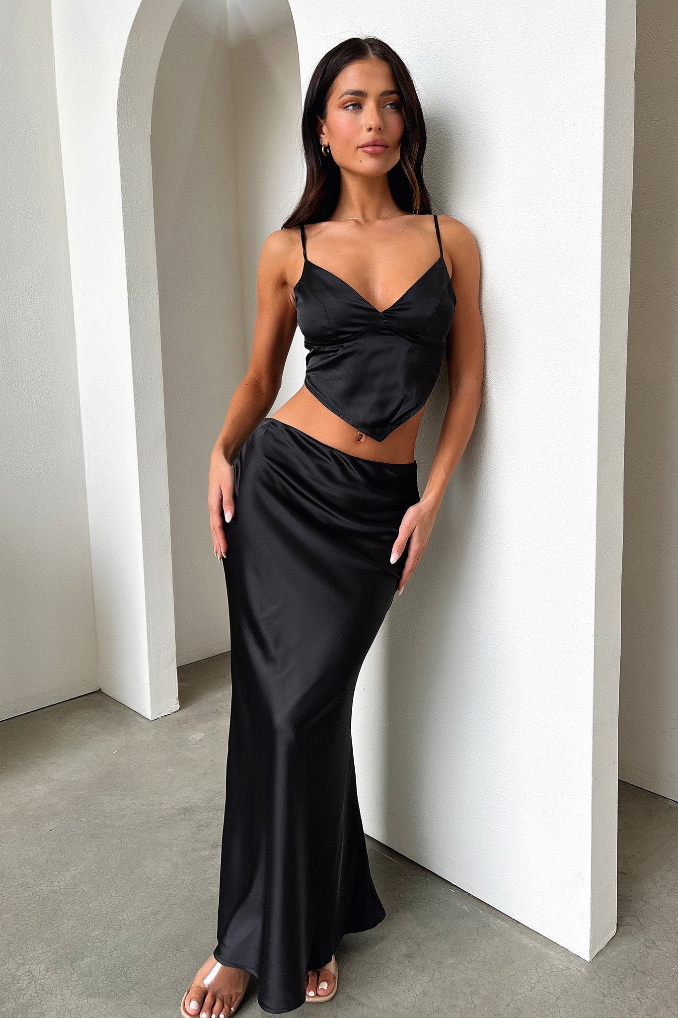 Adira Maxi Skirt - Black - Image 5