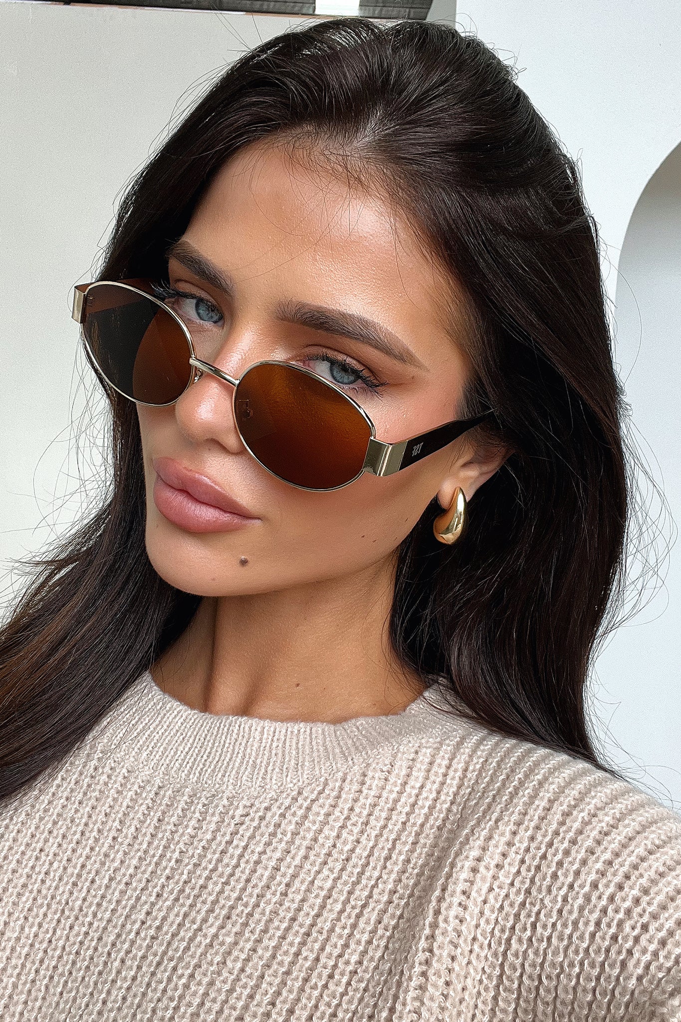 Adonis Sunglasses - Gold/Brown - Image 6