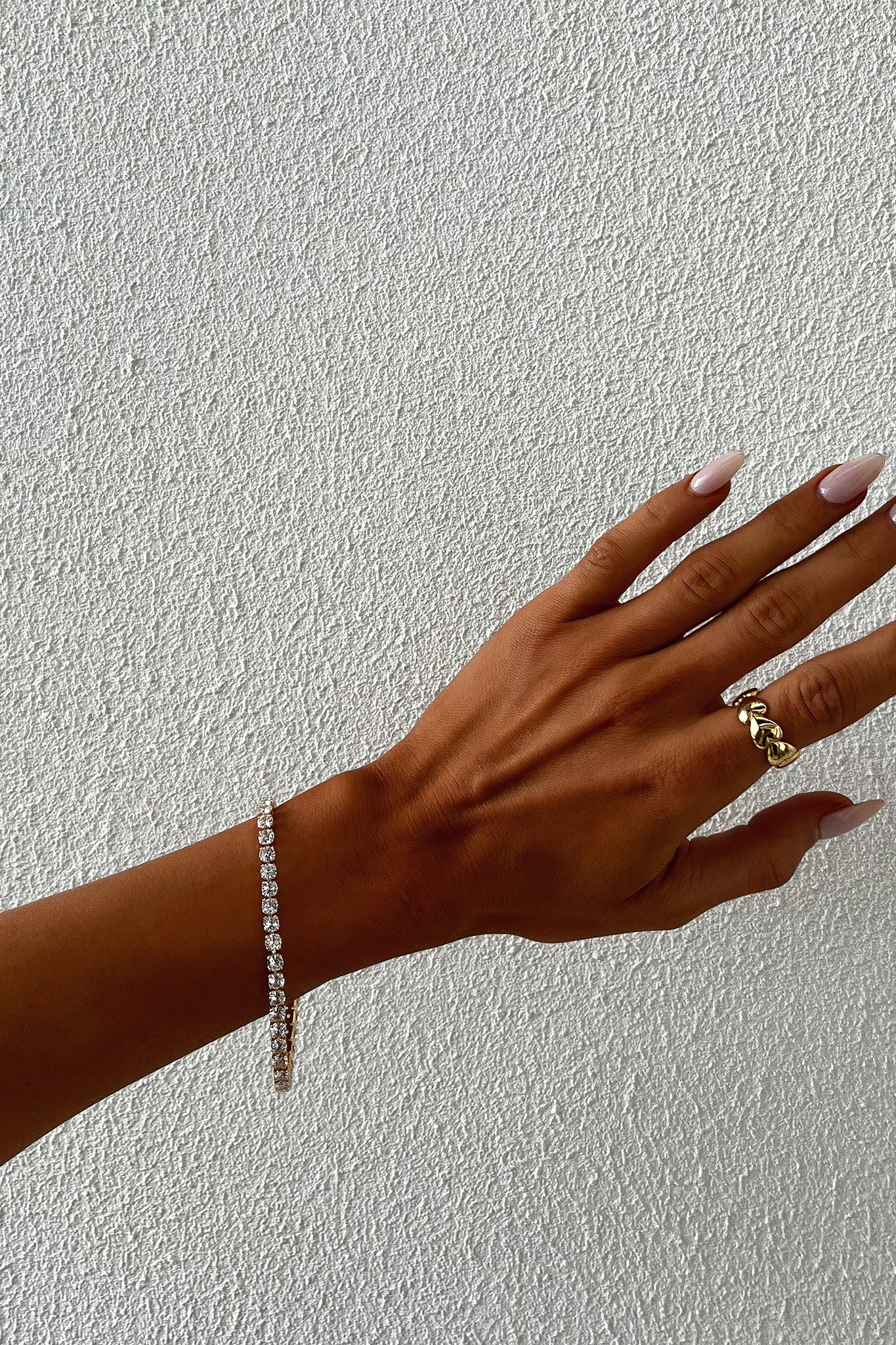 Allegra Tennis Bracelet - 18K Gold Plated - Image 3