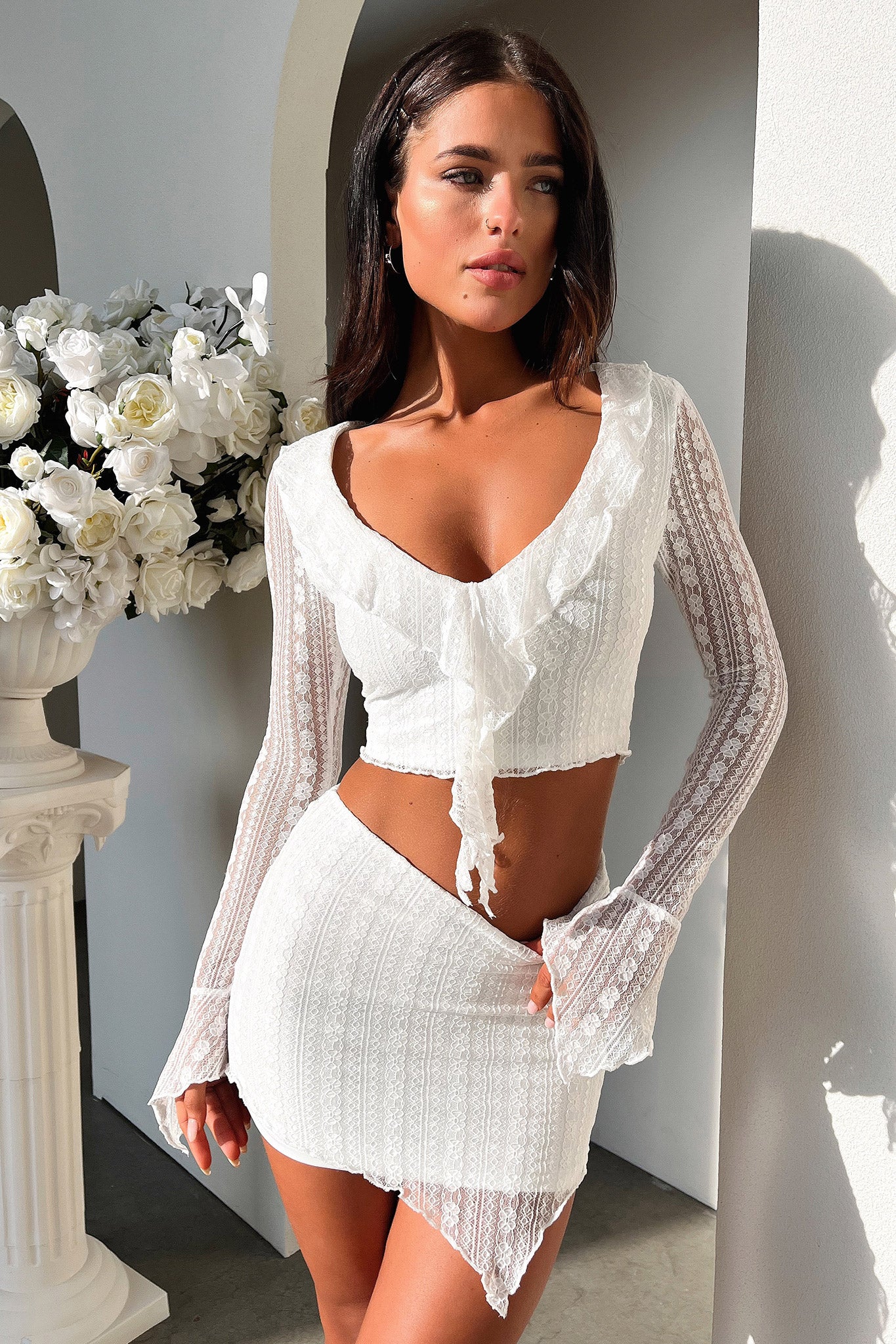 Aperol Skirt - White - Image 6