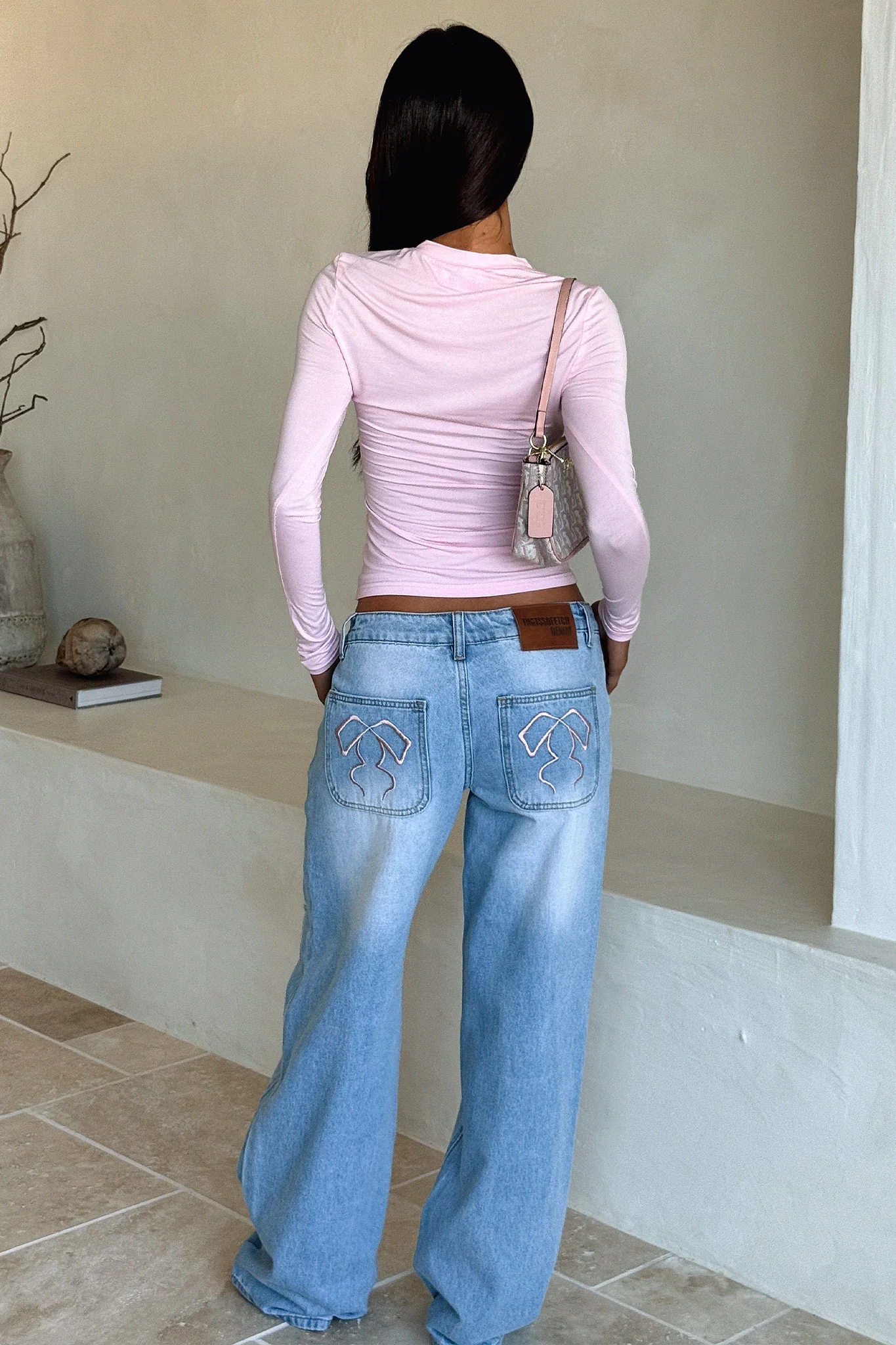 Avelyn Low Rise Jeans - Blue - Image 5
