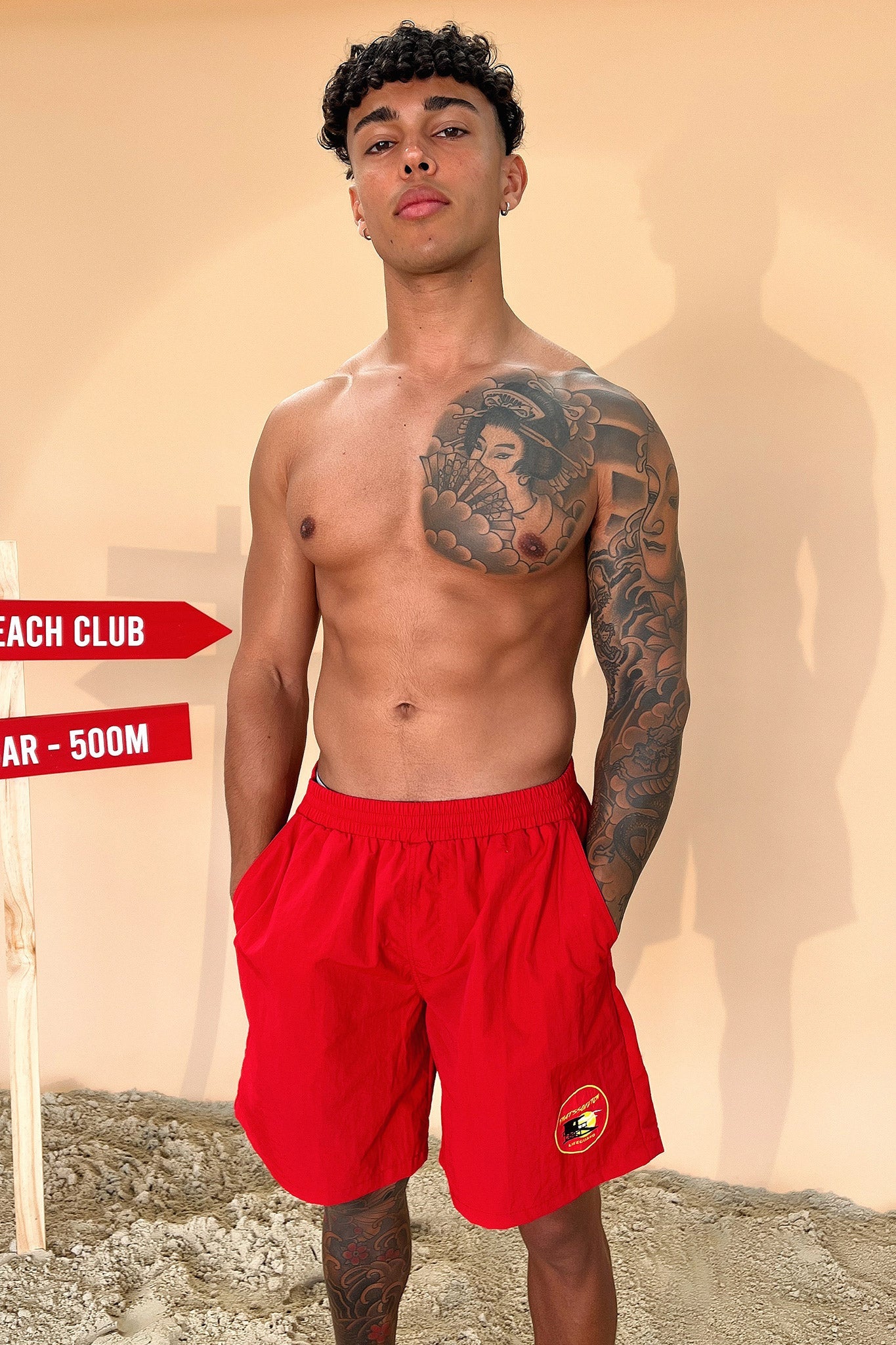Bae Shorts - Red - Image 3