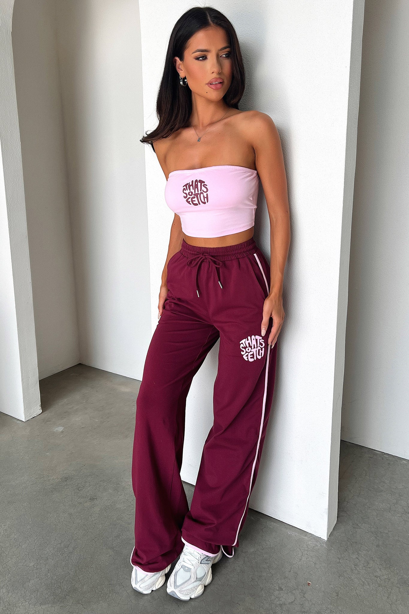 Beckham Bandeau Top - Pink - Image 2