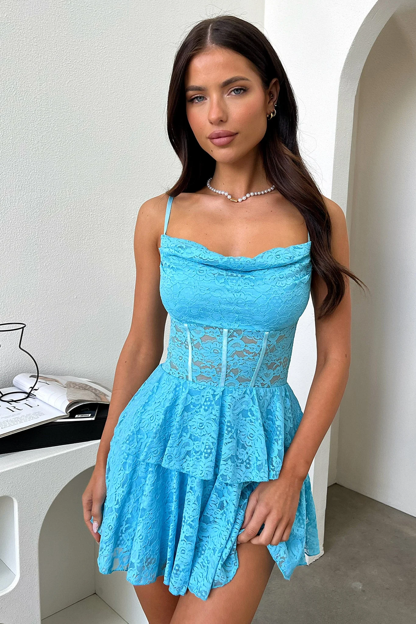 Bloom Dress - Blue - Image 7