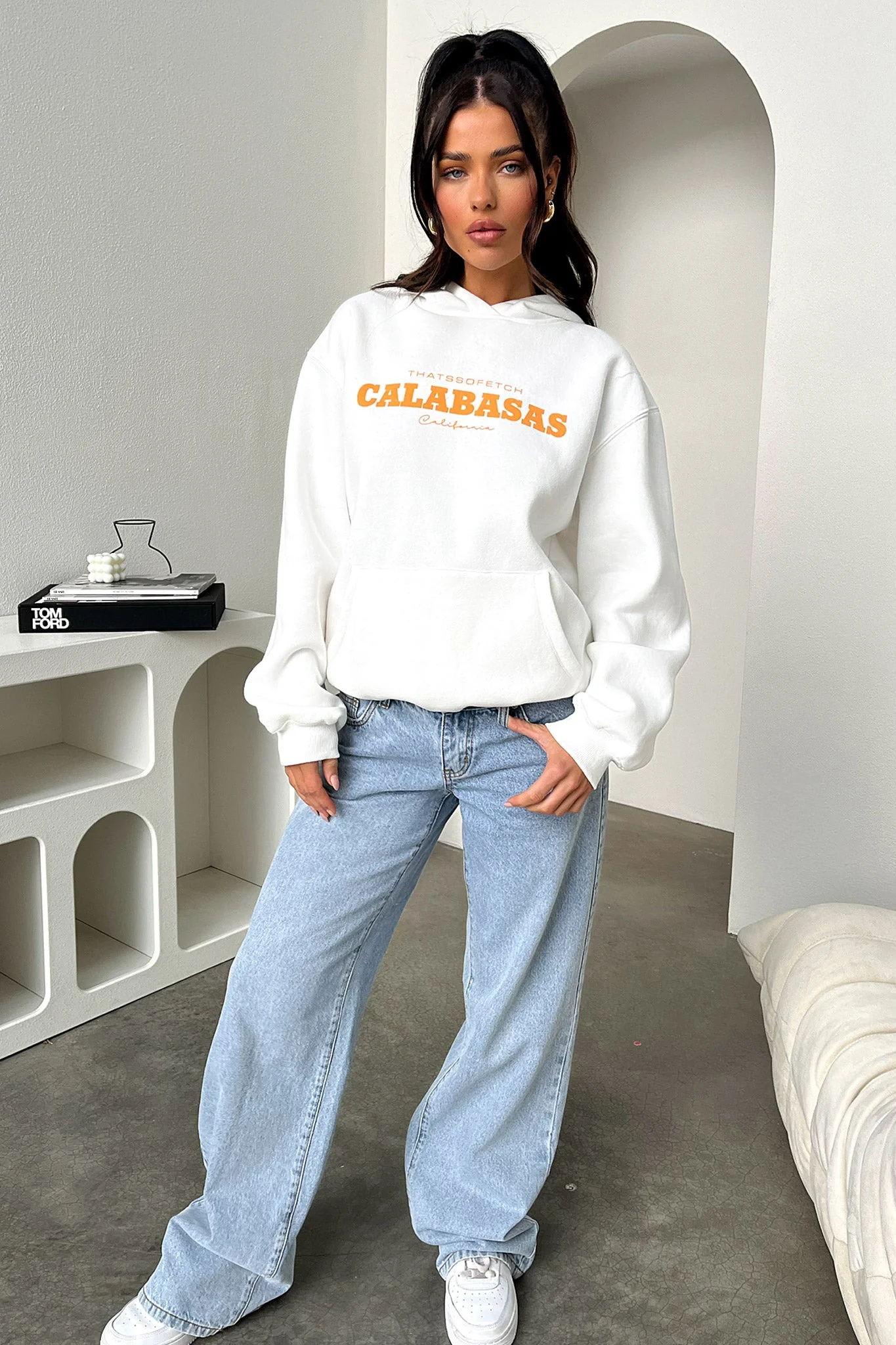 Calabasas Hoodie - White - Image 2