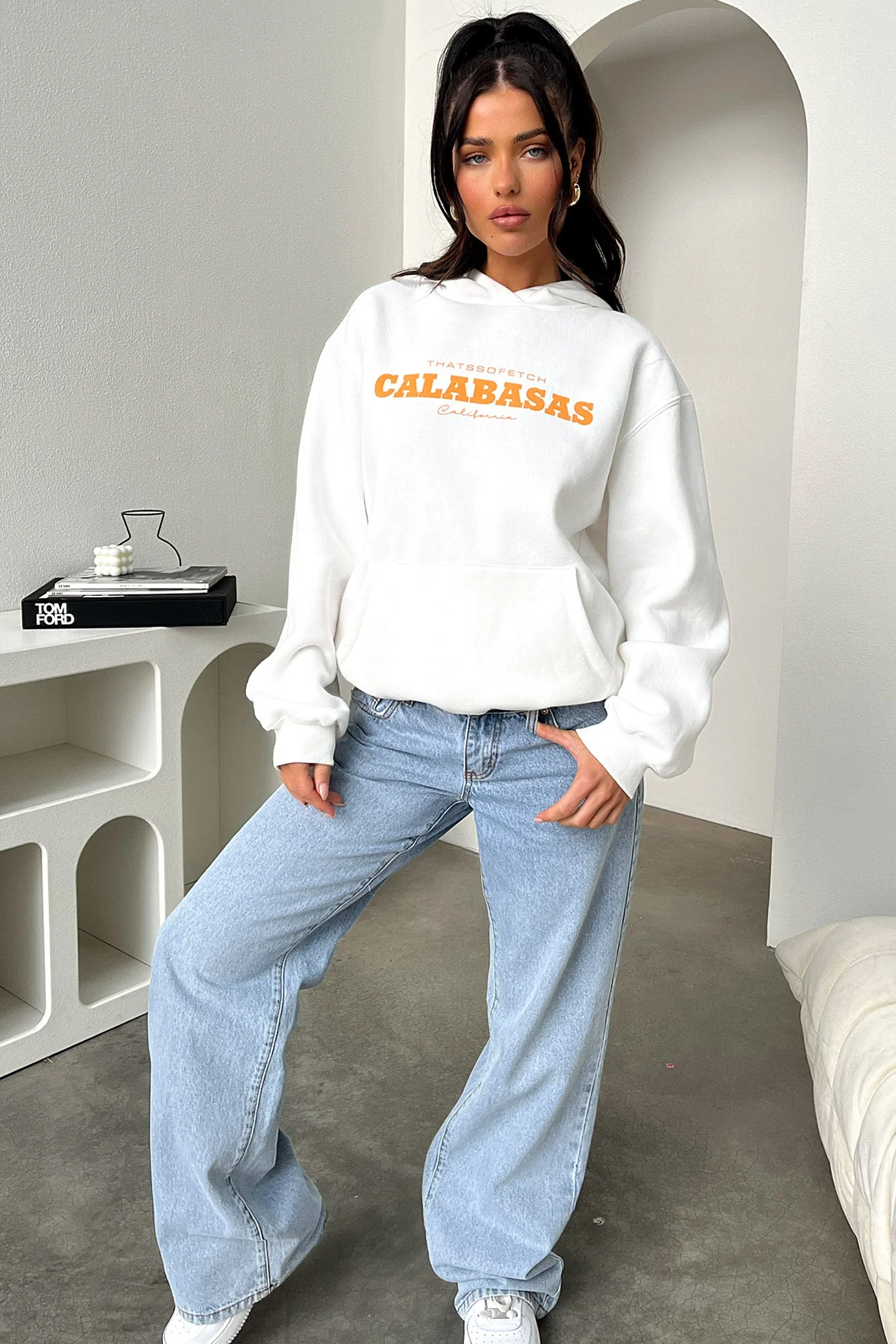 Calabasas Hoodie - White - Image 4