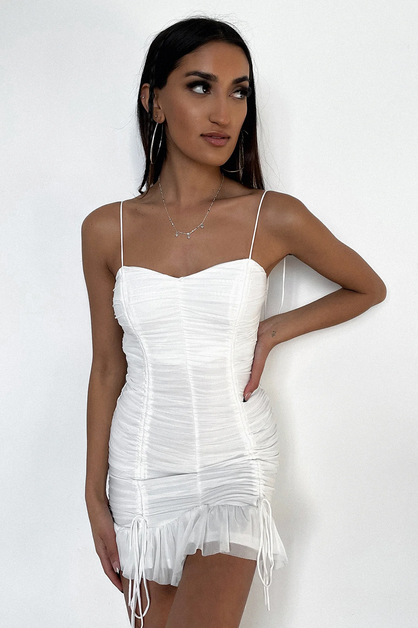 Cassidy Dress - White Mesh - Image 3