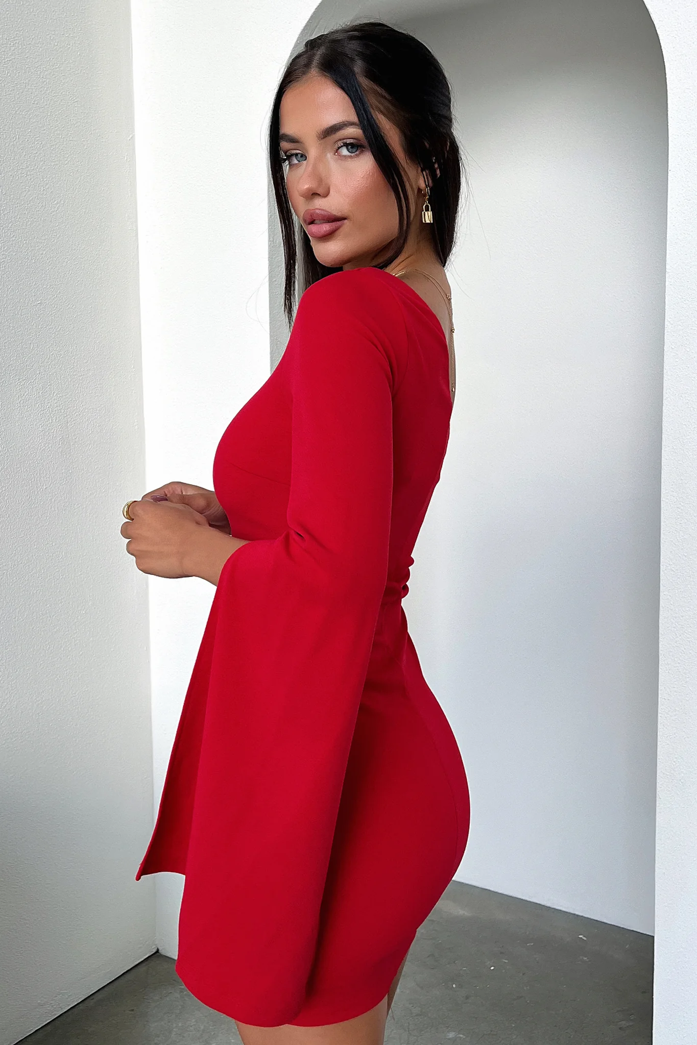 Cologne Dress - Red - Image 5