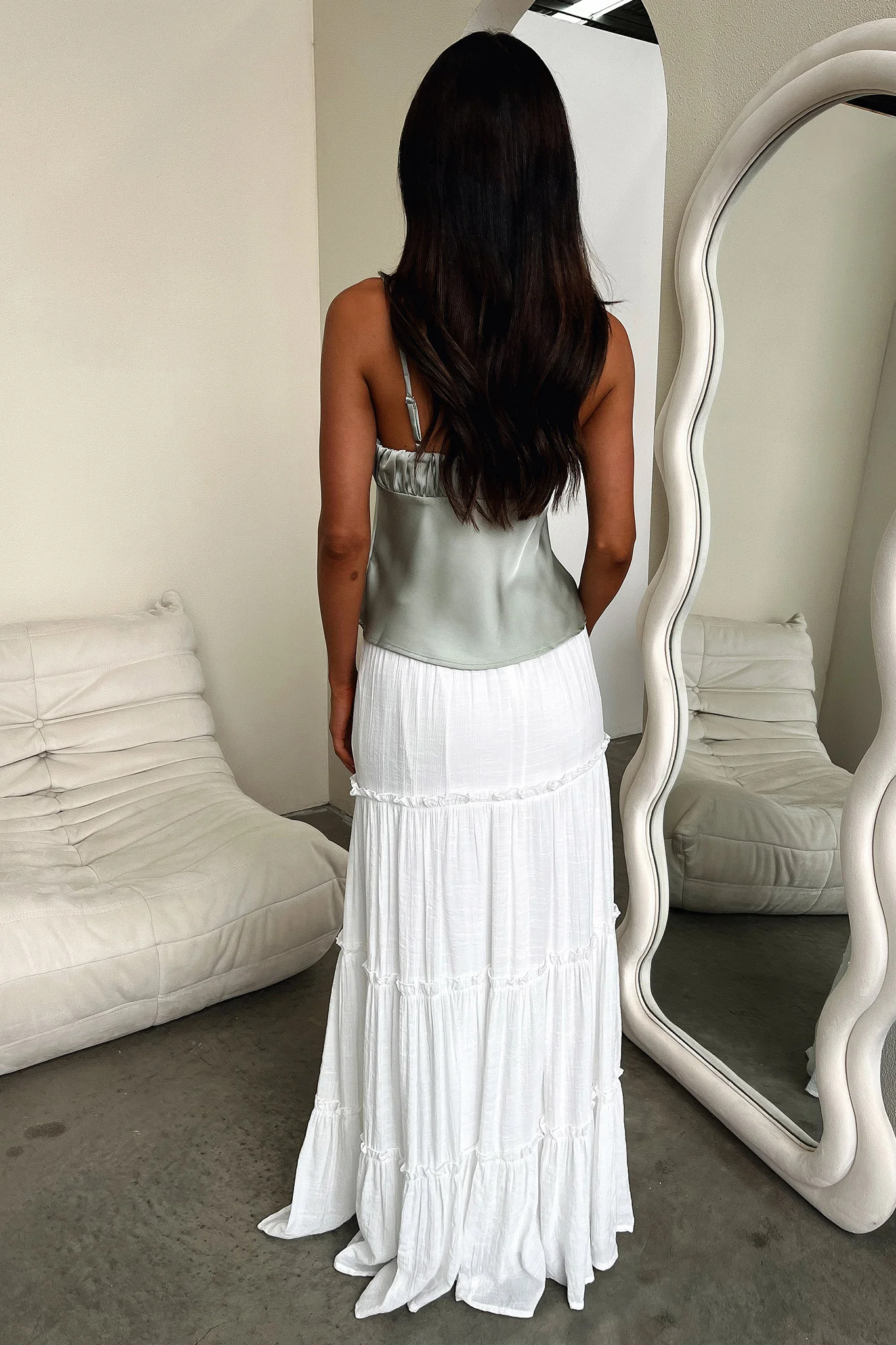 Dash Silky Cami Top - Sage - Image 6