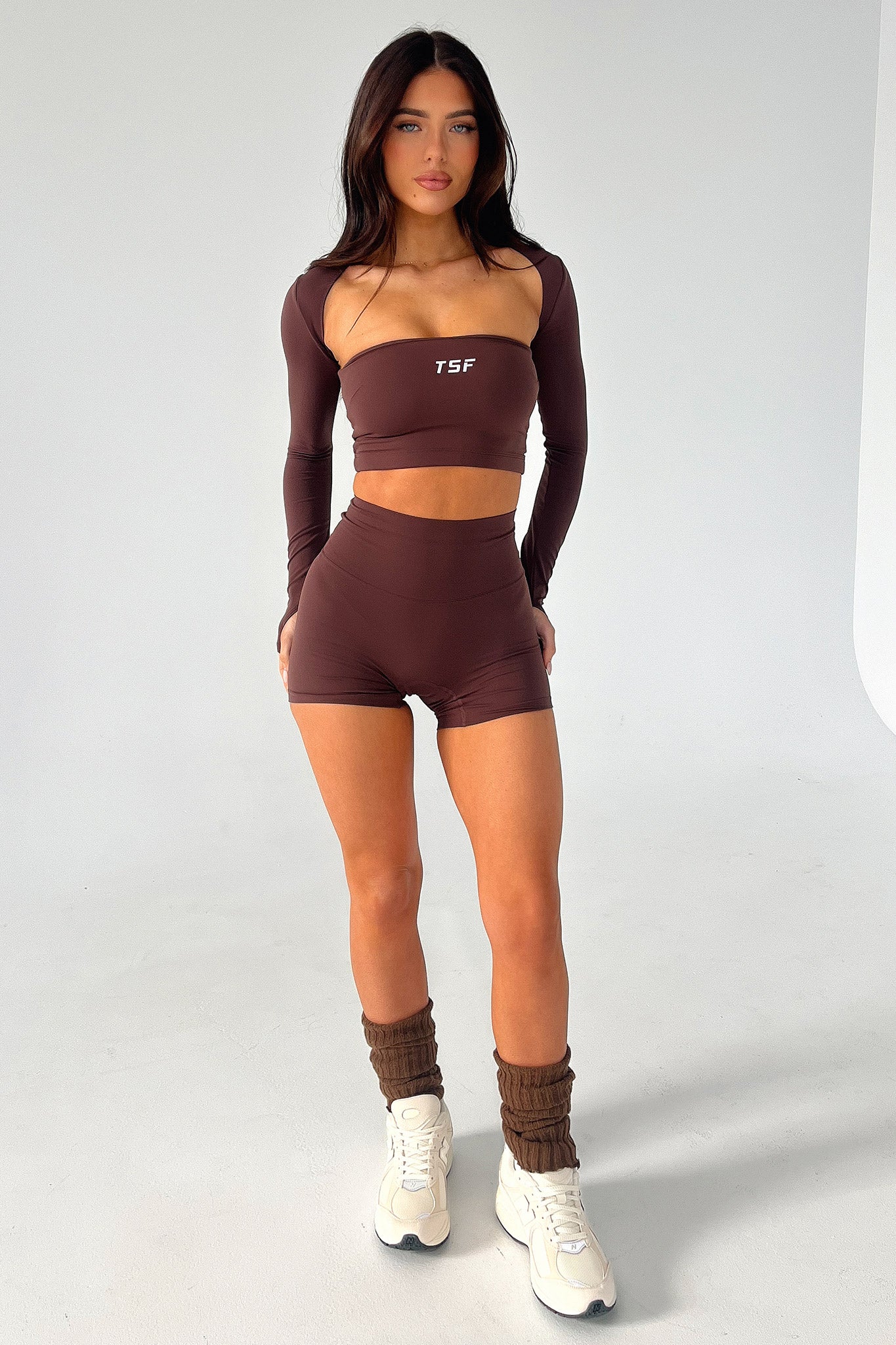 Davis Bike Shorts - Brown - Image 5