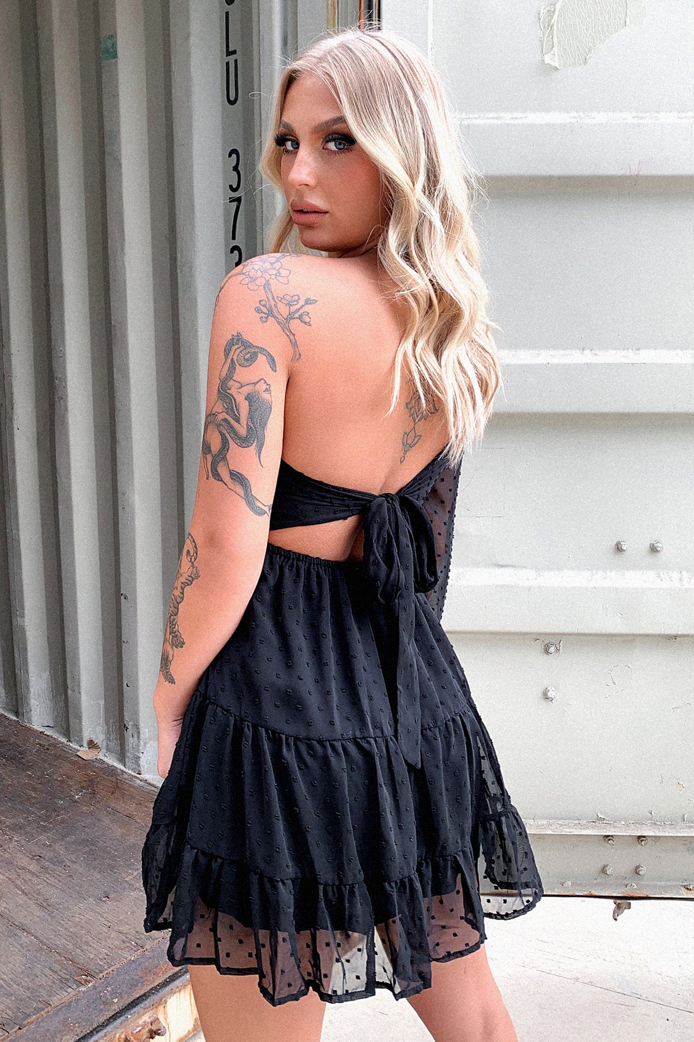 Georgia Dress - Black - Image 6
