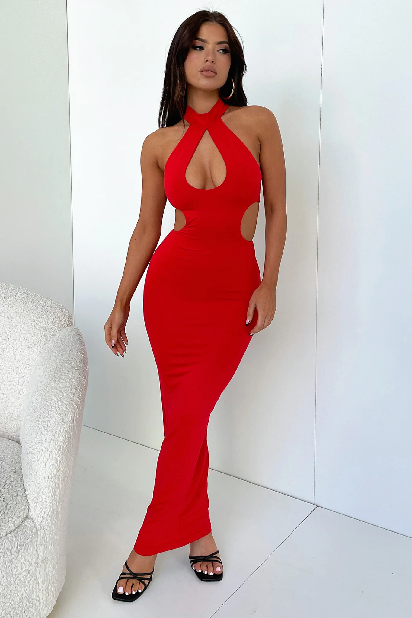 Gianna Maxi Dress - Red - Image 3