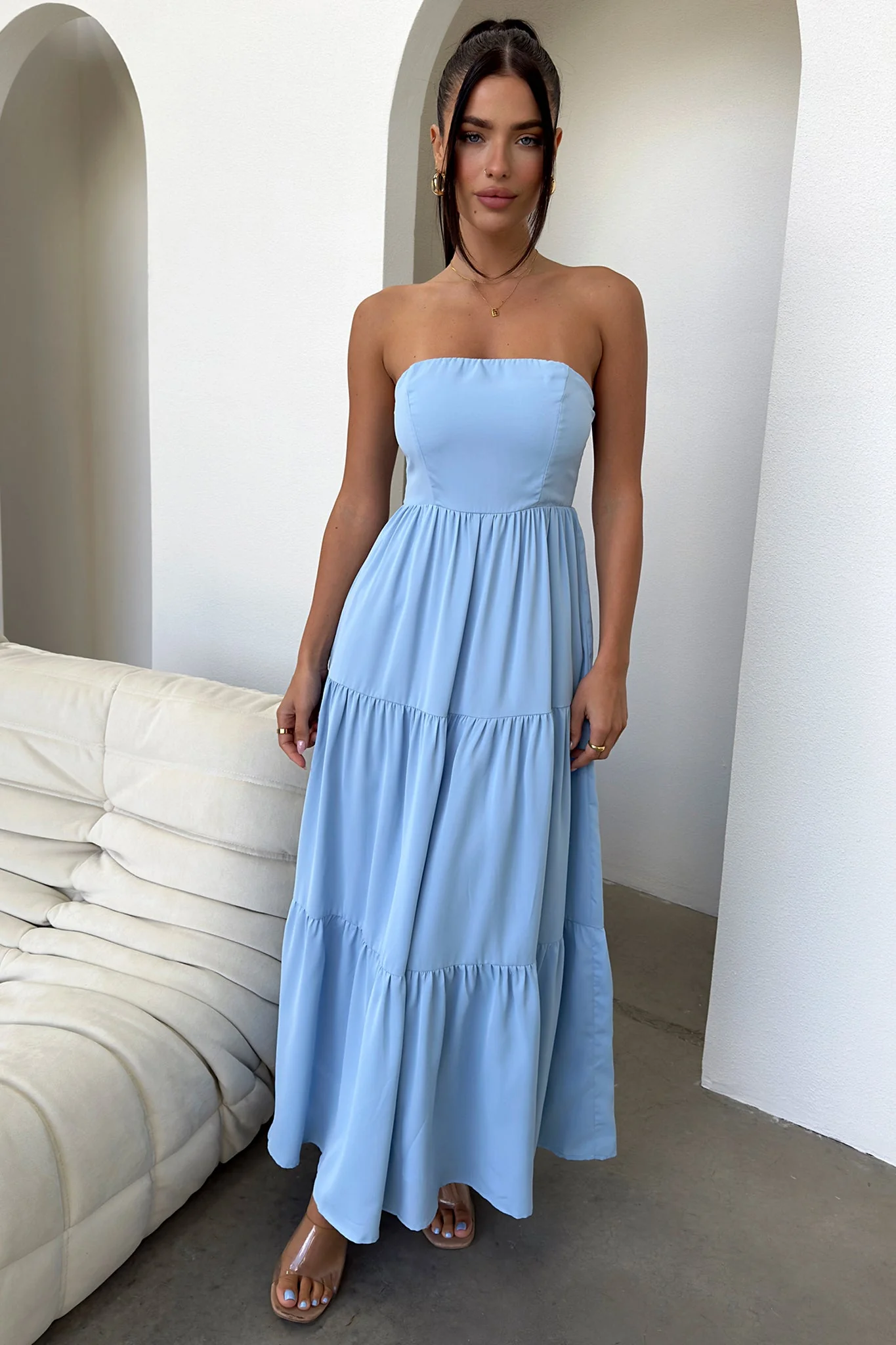 Hailey Maxi Dress - Blue - Image 4