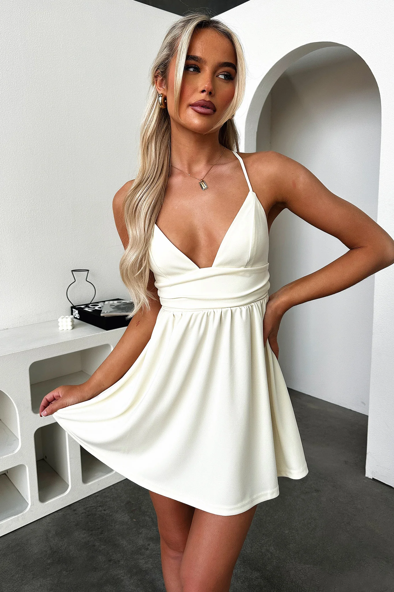 Hyland Mini Dress - Yellow - Image 4