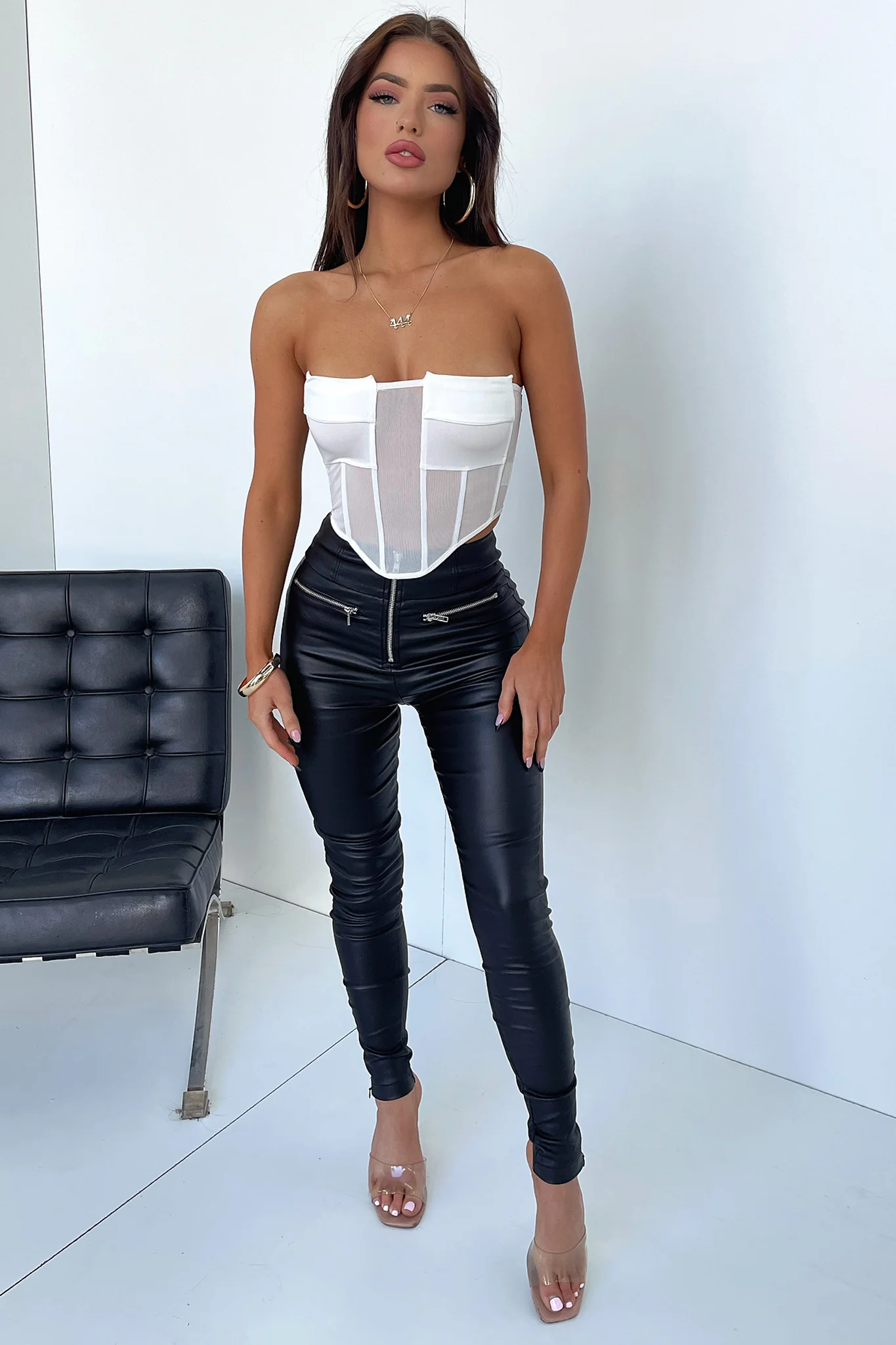 Itria Corset Top - White - Image 2
