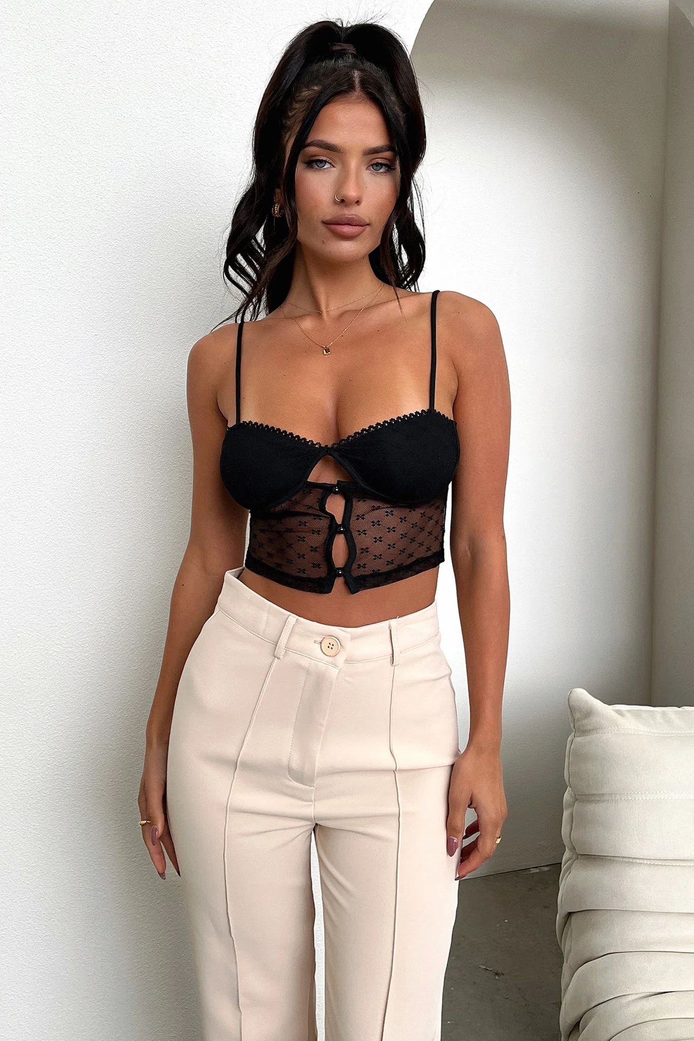 Kacey Crop - Black - Image 5