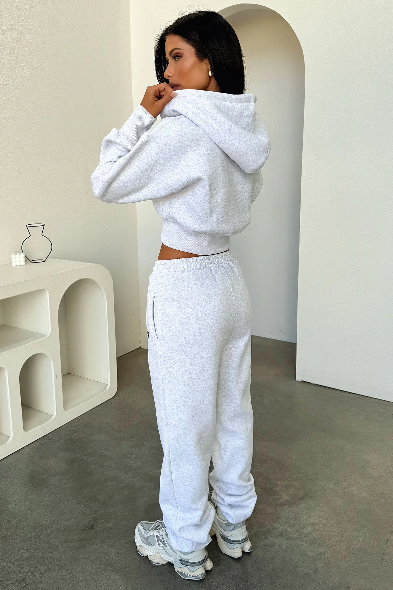 Kaztek Cropped Jacket - Grey - Image 7