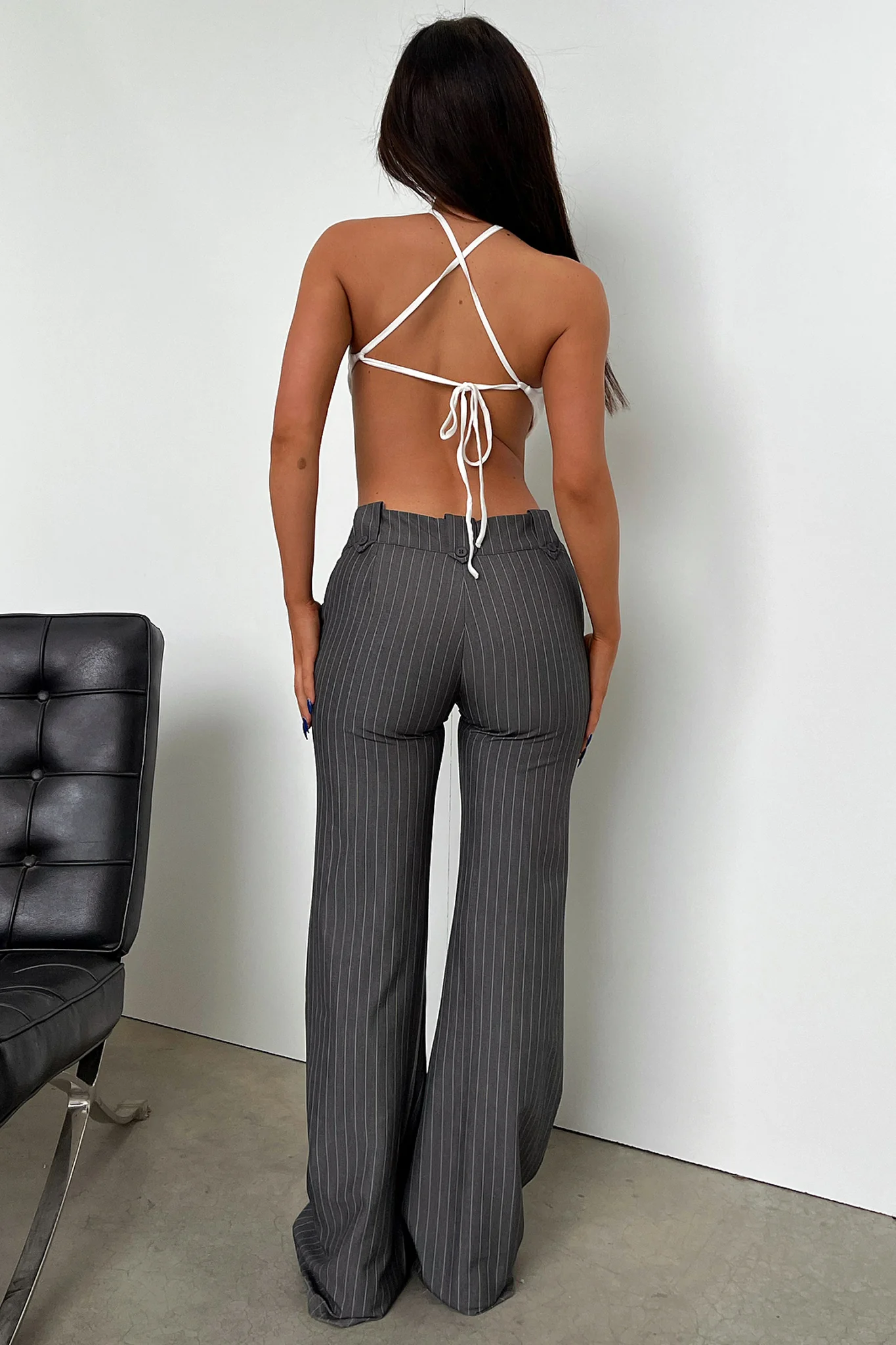 Kendrick Pants - Grey Pinstripe - Image 7