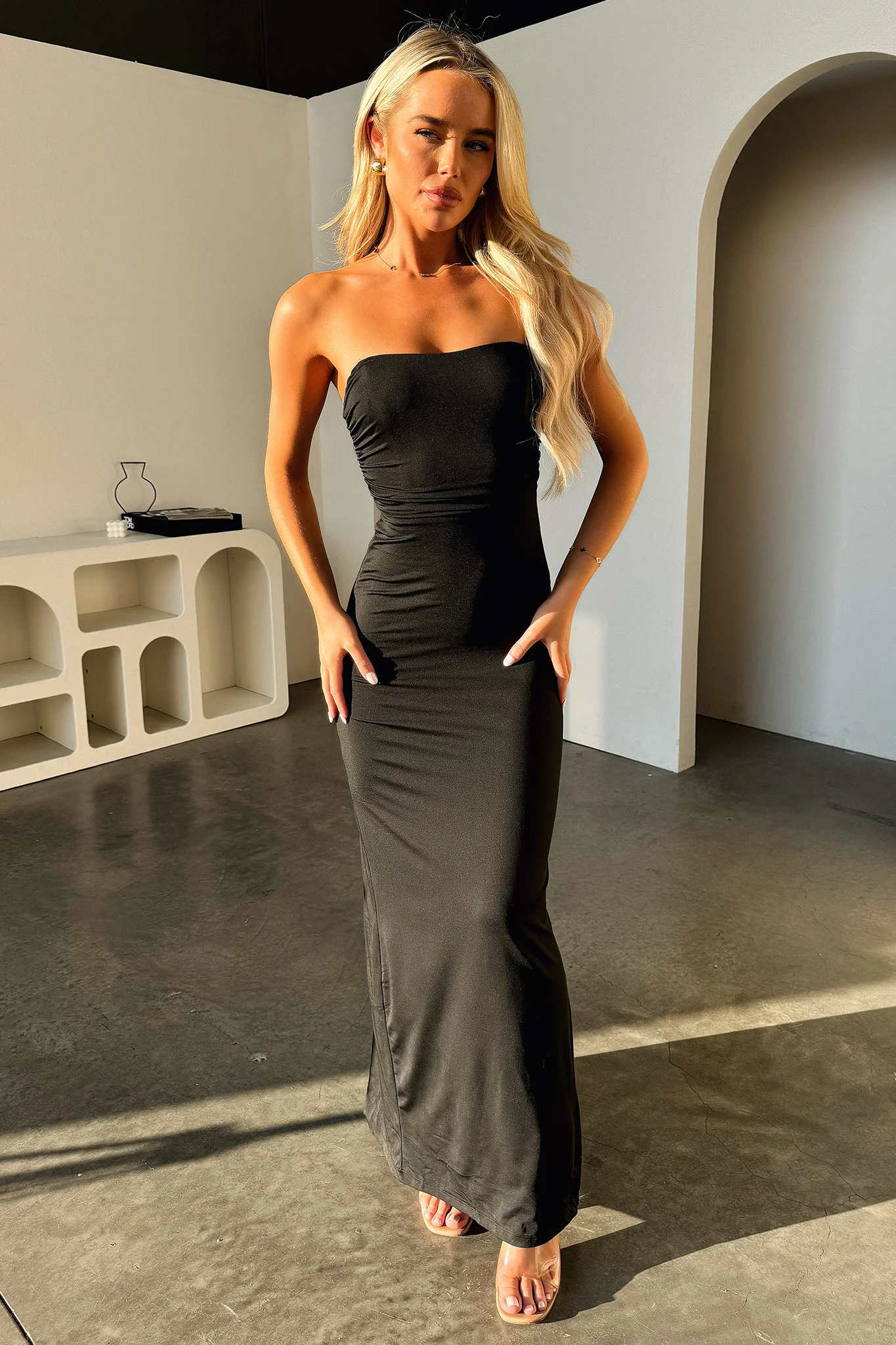 Lahara Maxi Dress - Black - Image 4