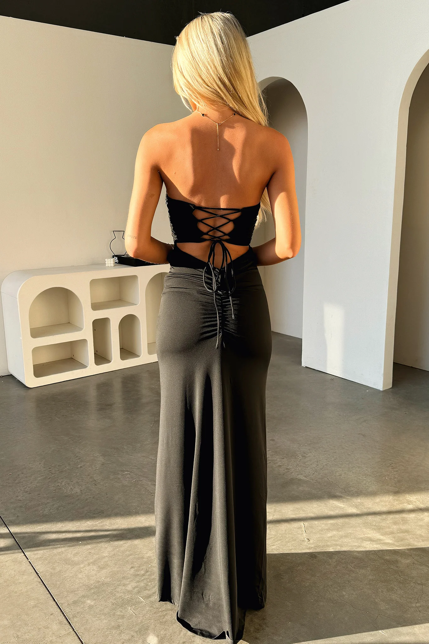 Lahara Maxi Dress - Black - Image 6