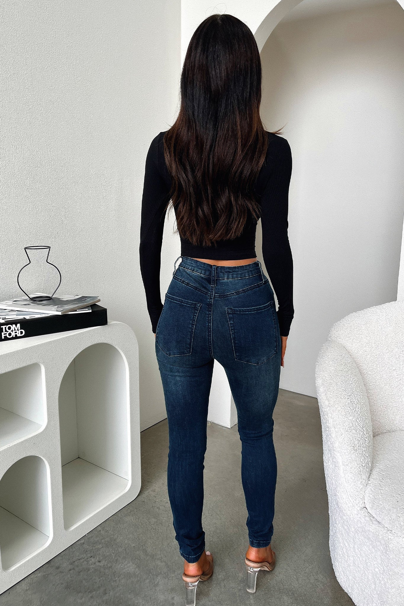 Lainie Skinny Leg Jeans - Dark Denim - Image 7