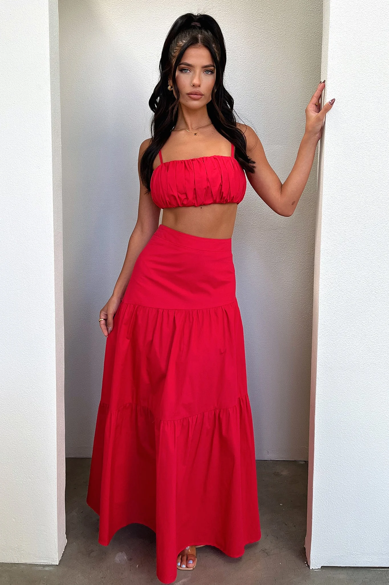 Lateisha Crop - Red - Image 7