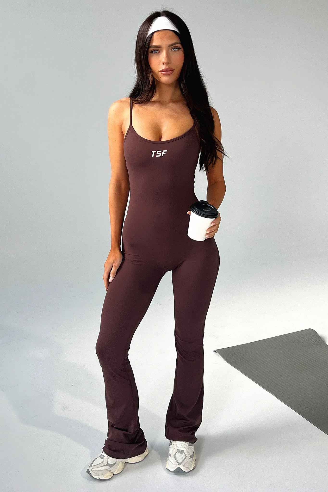 Lawson Flare Jumpsuit - Brown - Image 4
