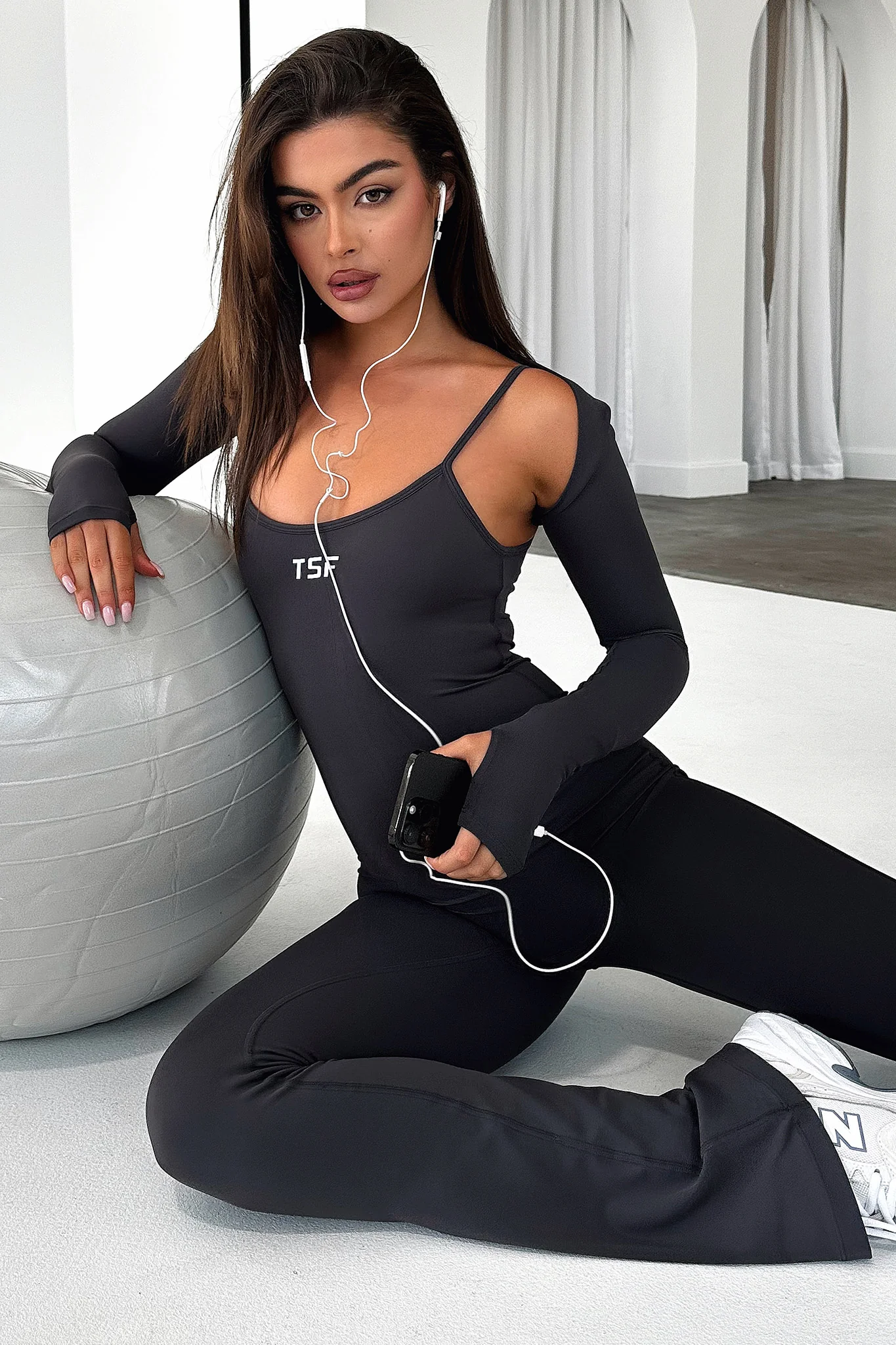 Lawson Flare Jumpsuit - Grey - Image 2