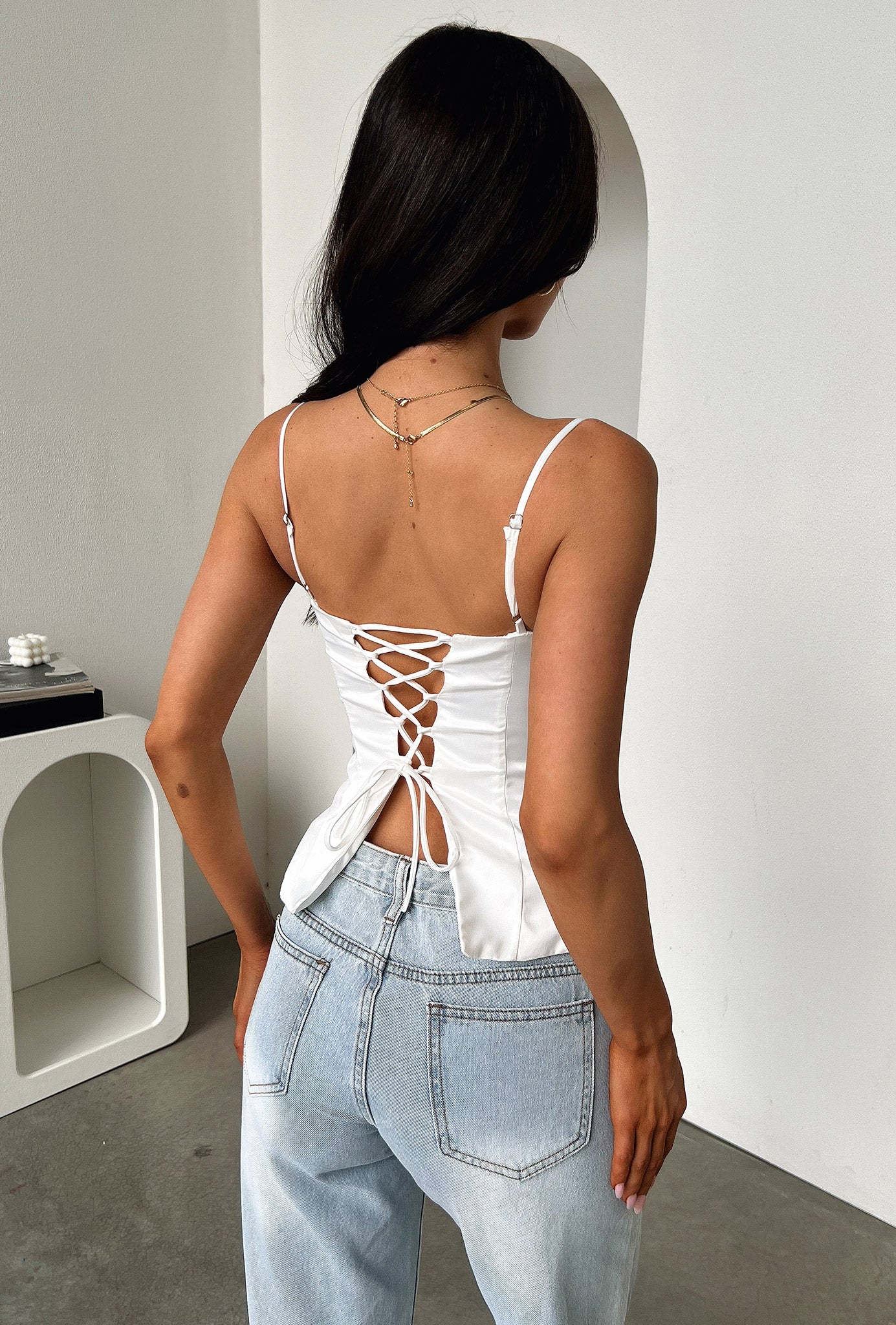 Layla Bustier Top - White - Image 5