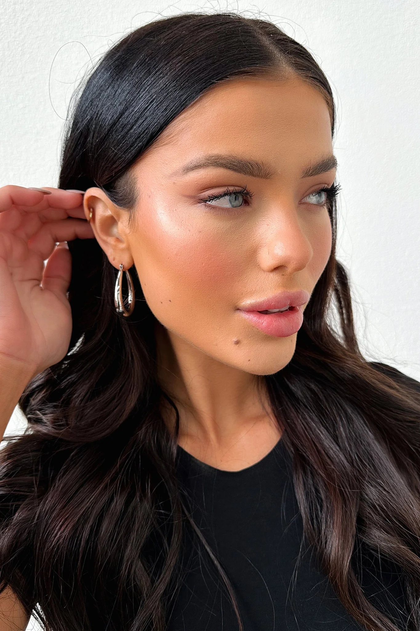 Linked Hoops - Silver - Image 2