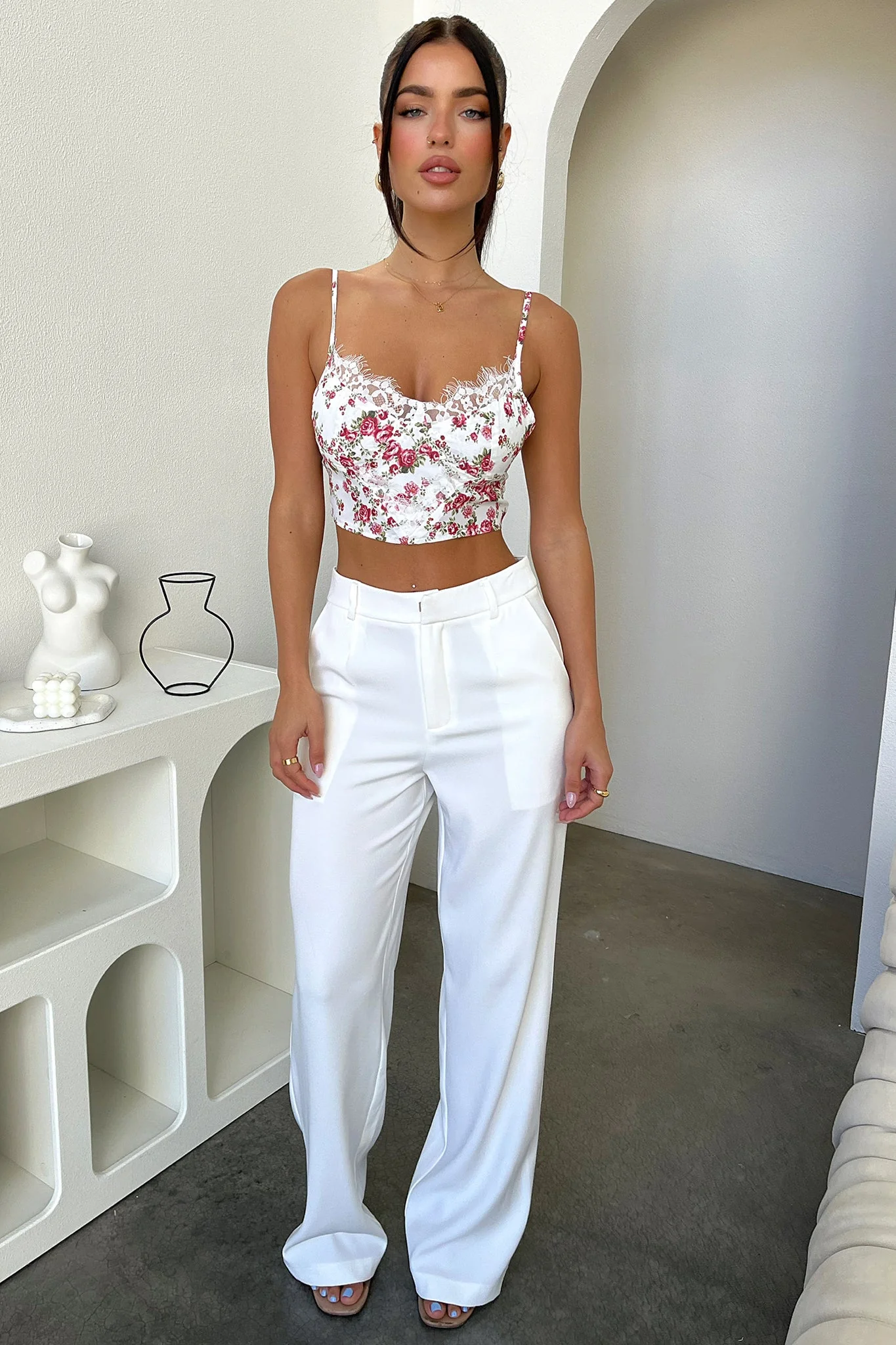 Lyara Crop - Rose Floral - Image 5