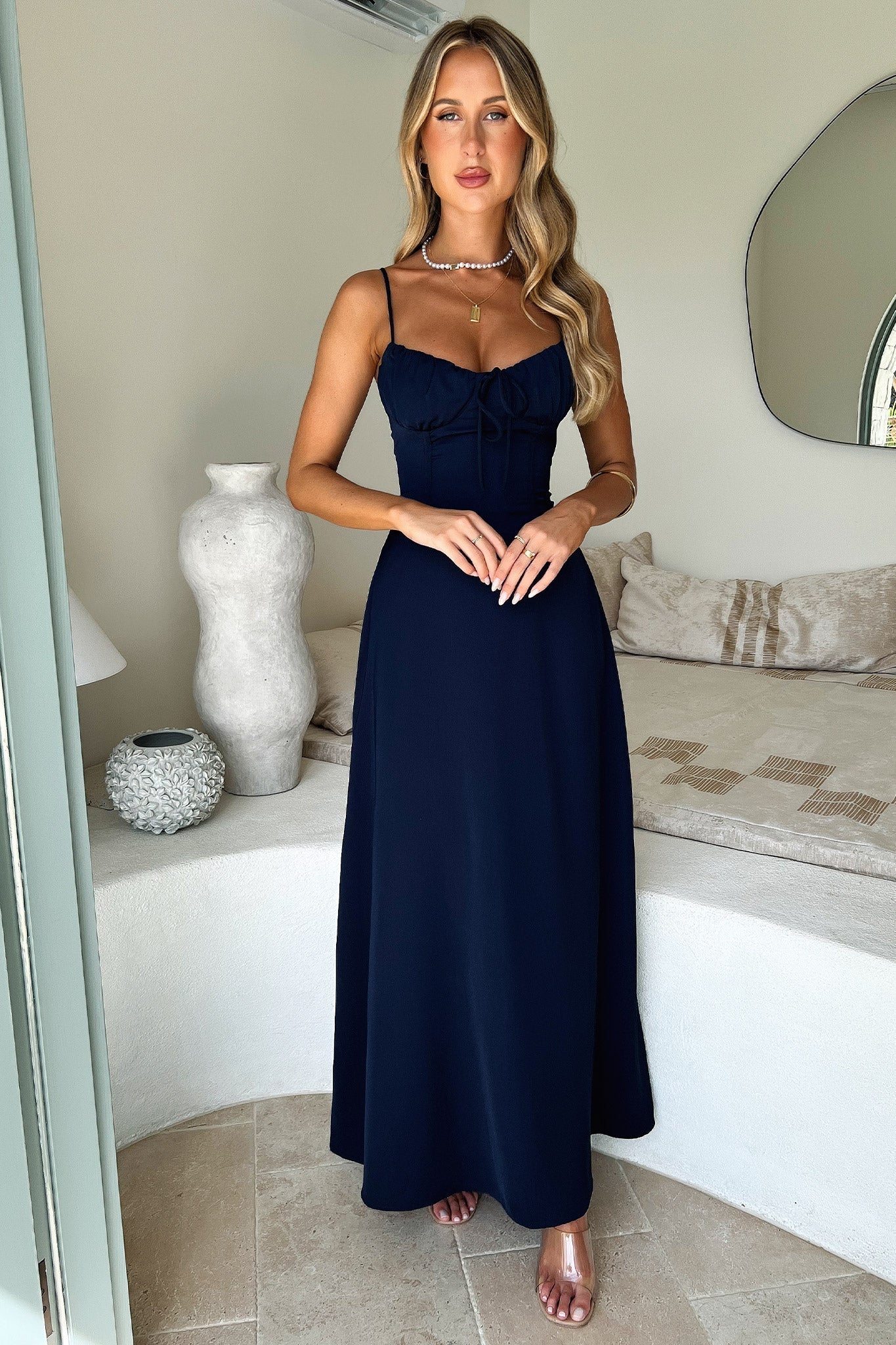 Magdalena Maxi Dress - Navy - Image 6