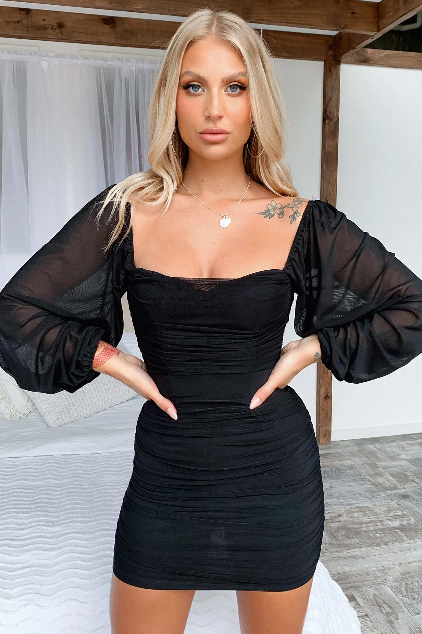 Marie Dress - Black - Image 6