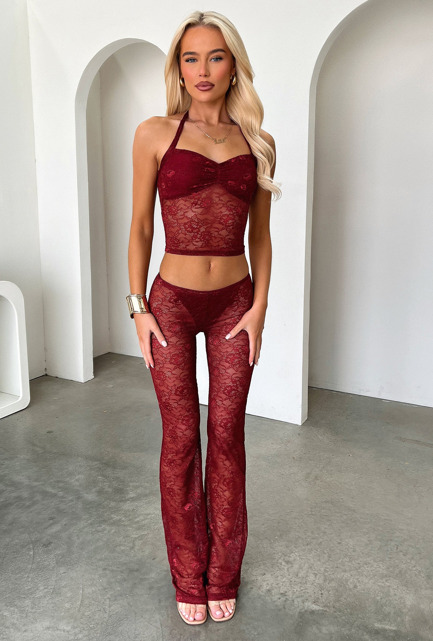 Melina Top - Burgundy - Image 4
