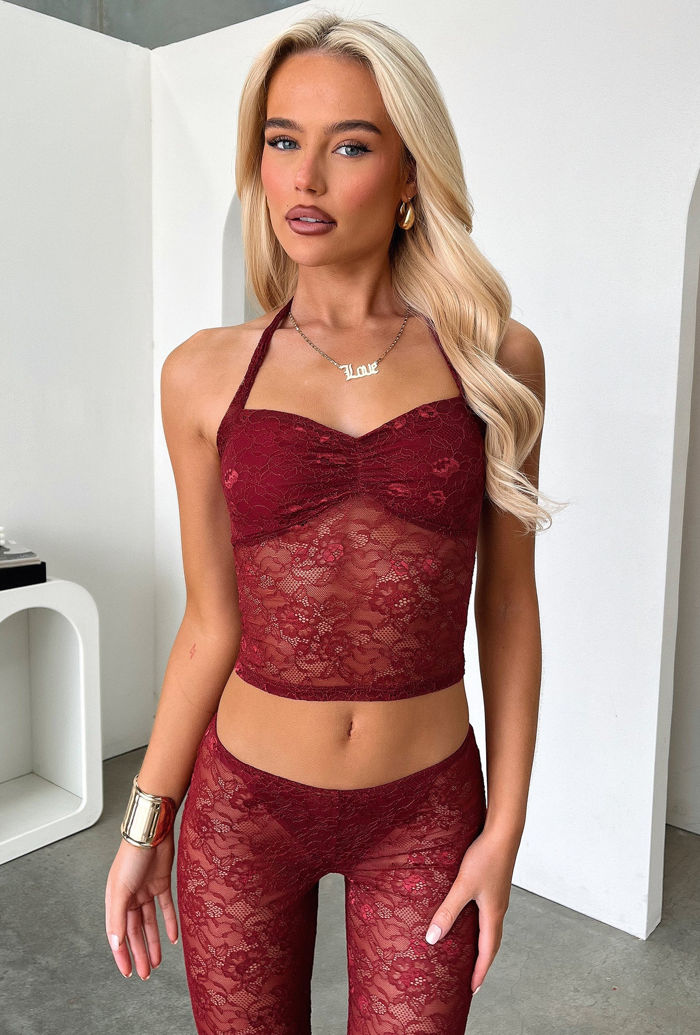 Melina Top - Burgundy - Image 5