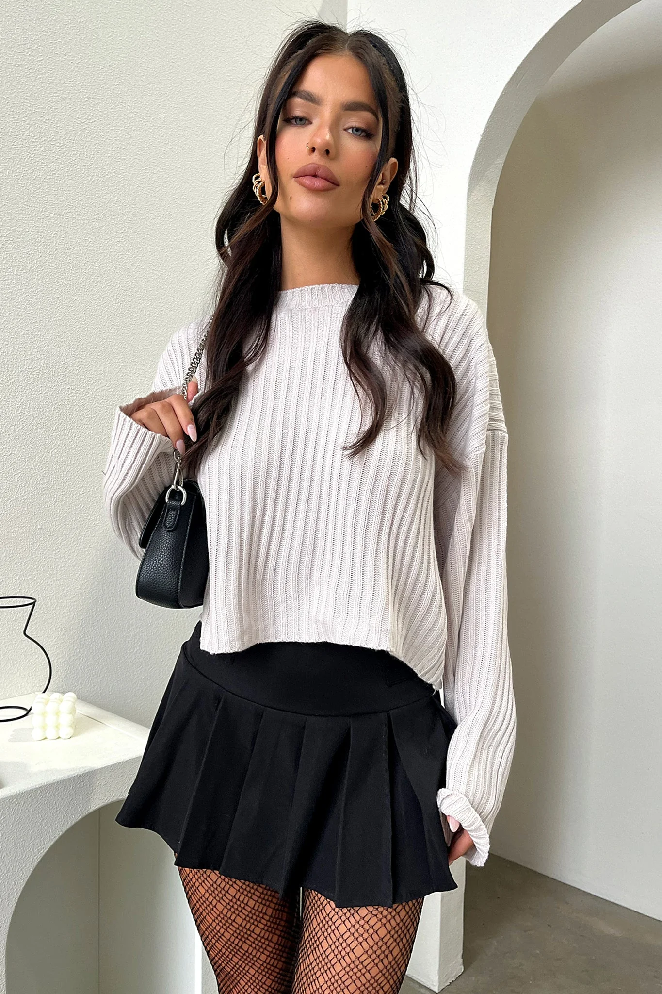 Mina Knit - Grey - Image 4