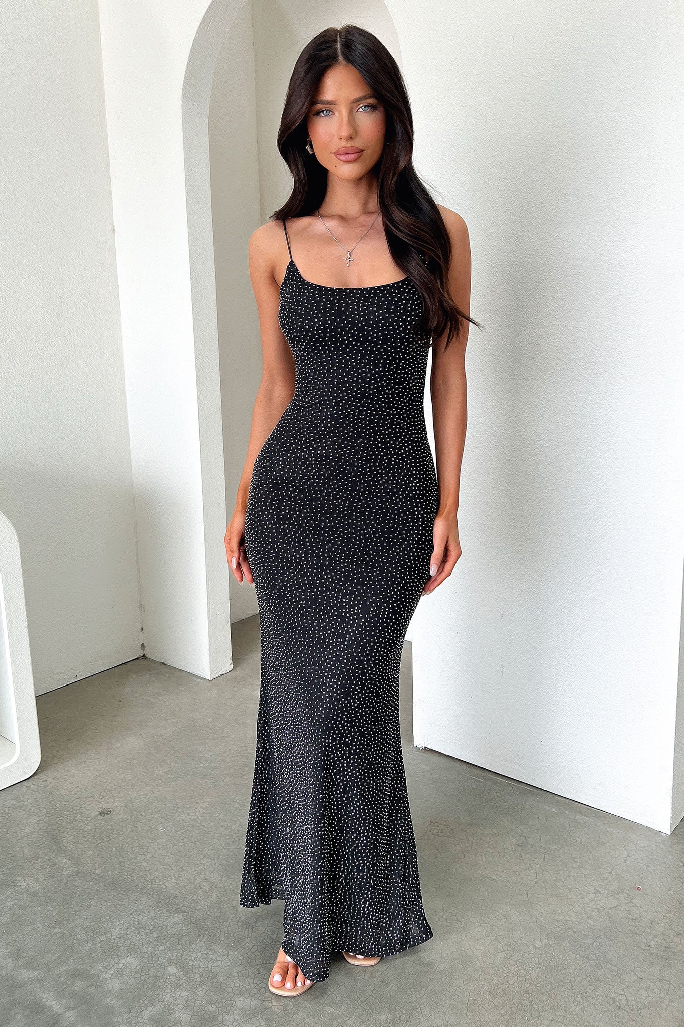Nalani Embellished Maxi Dress - Black - Image 3