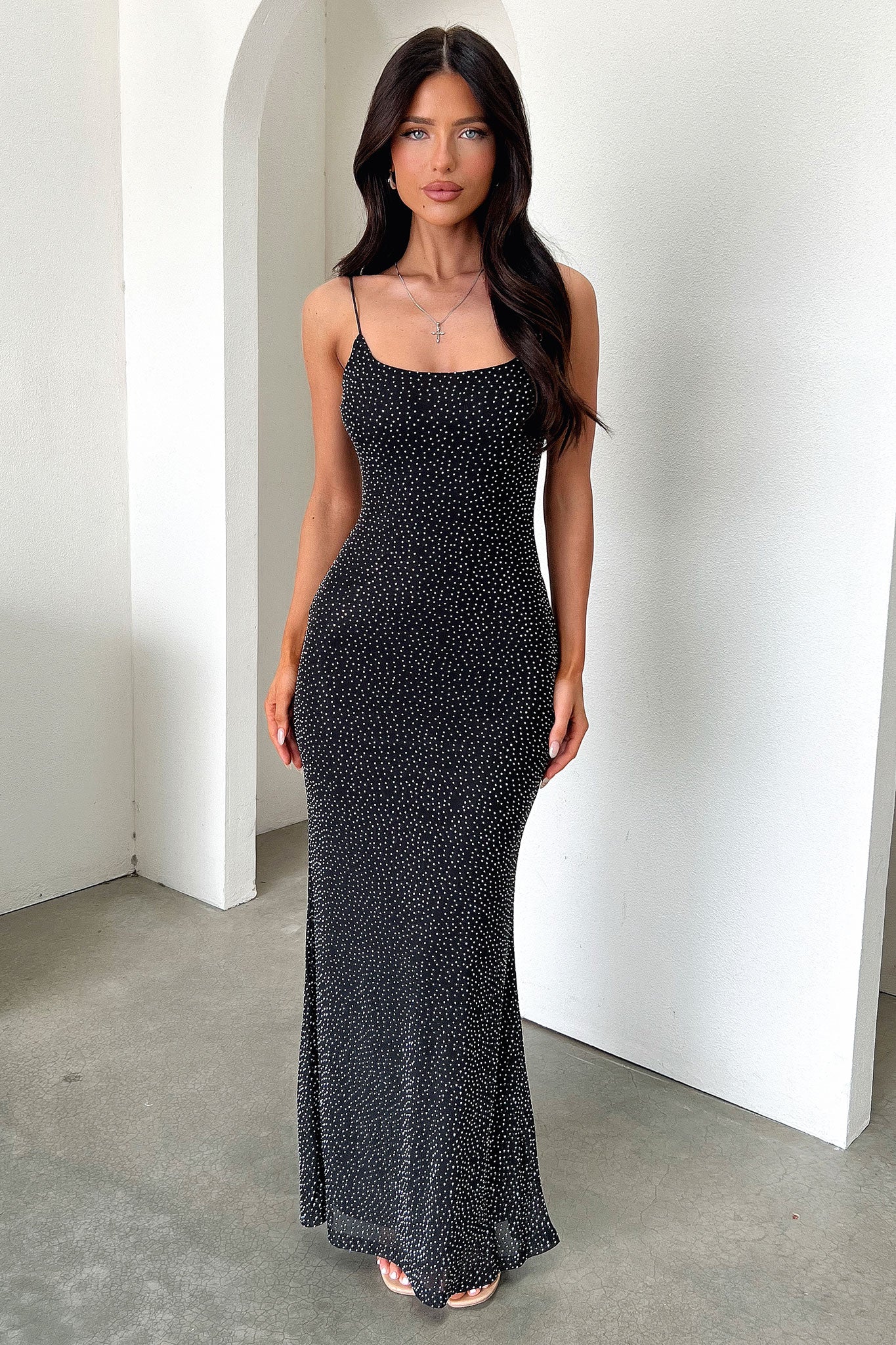 Nalani Embellished Maxi Dress - Black - Image 4