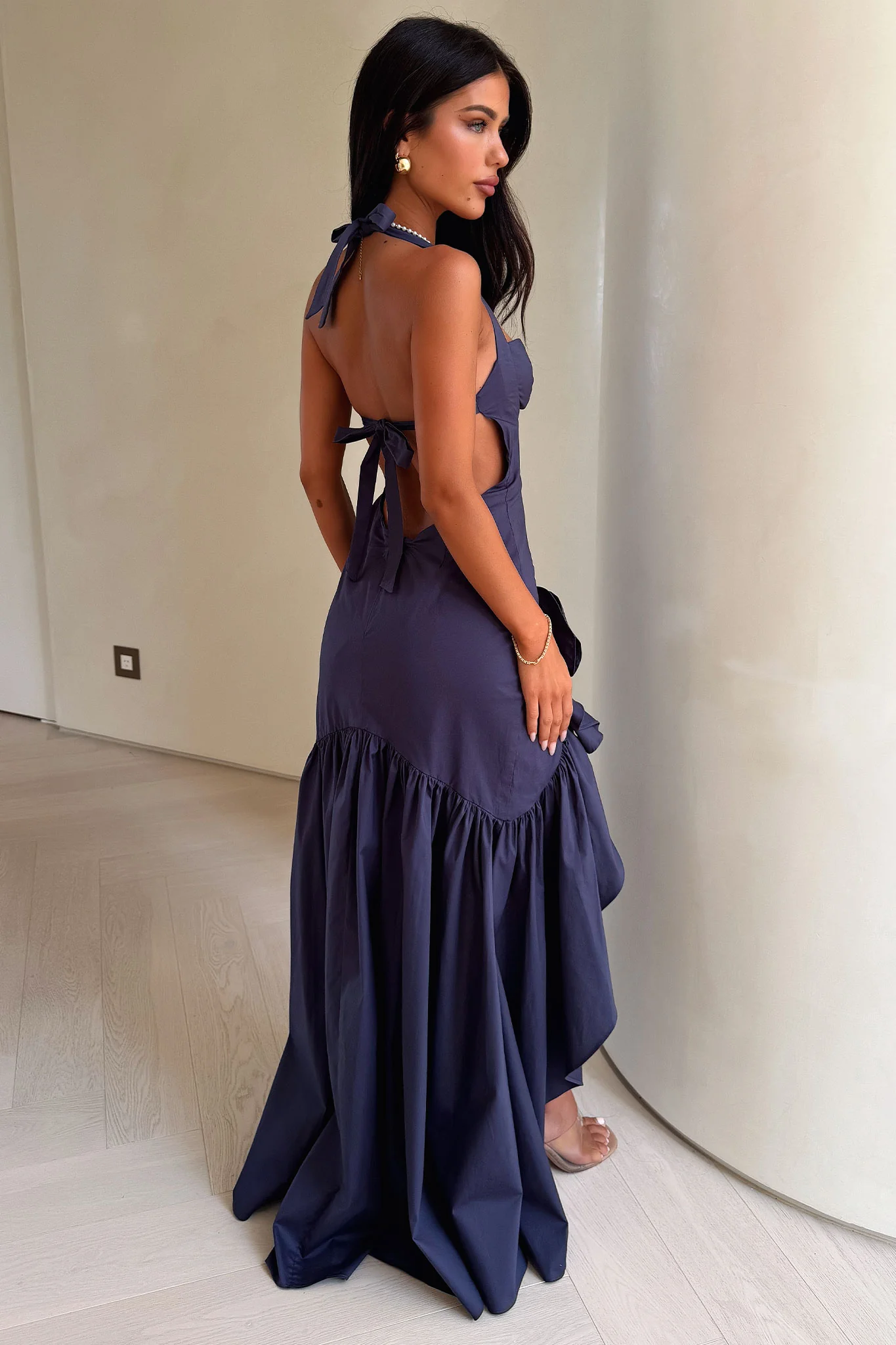 Neva Maxi Dress - Navy - Image 4
