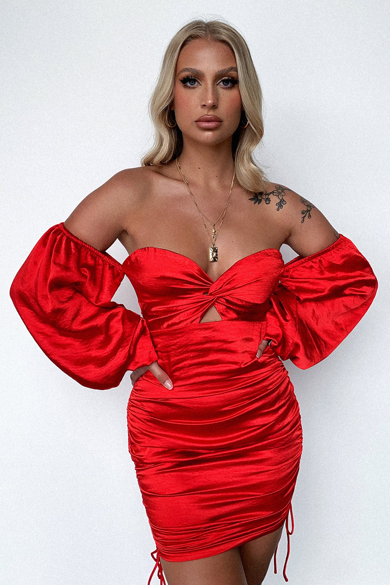 Porche Dress - Red - Image 5