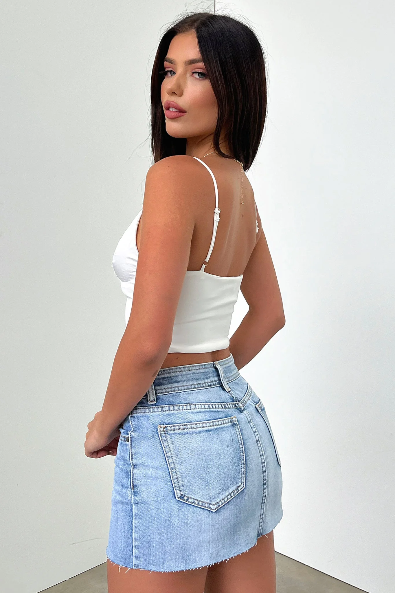 Prudence Denim Skirt - Blue - Image 7