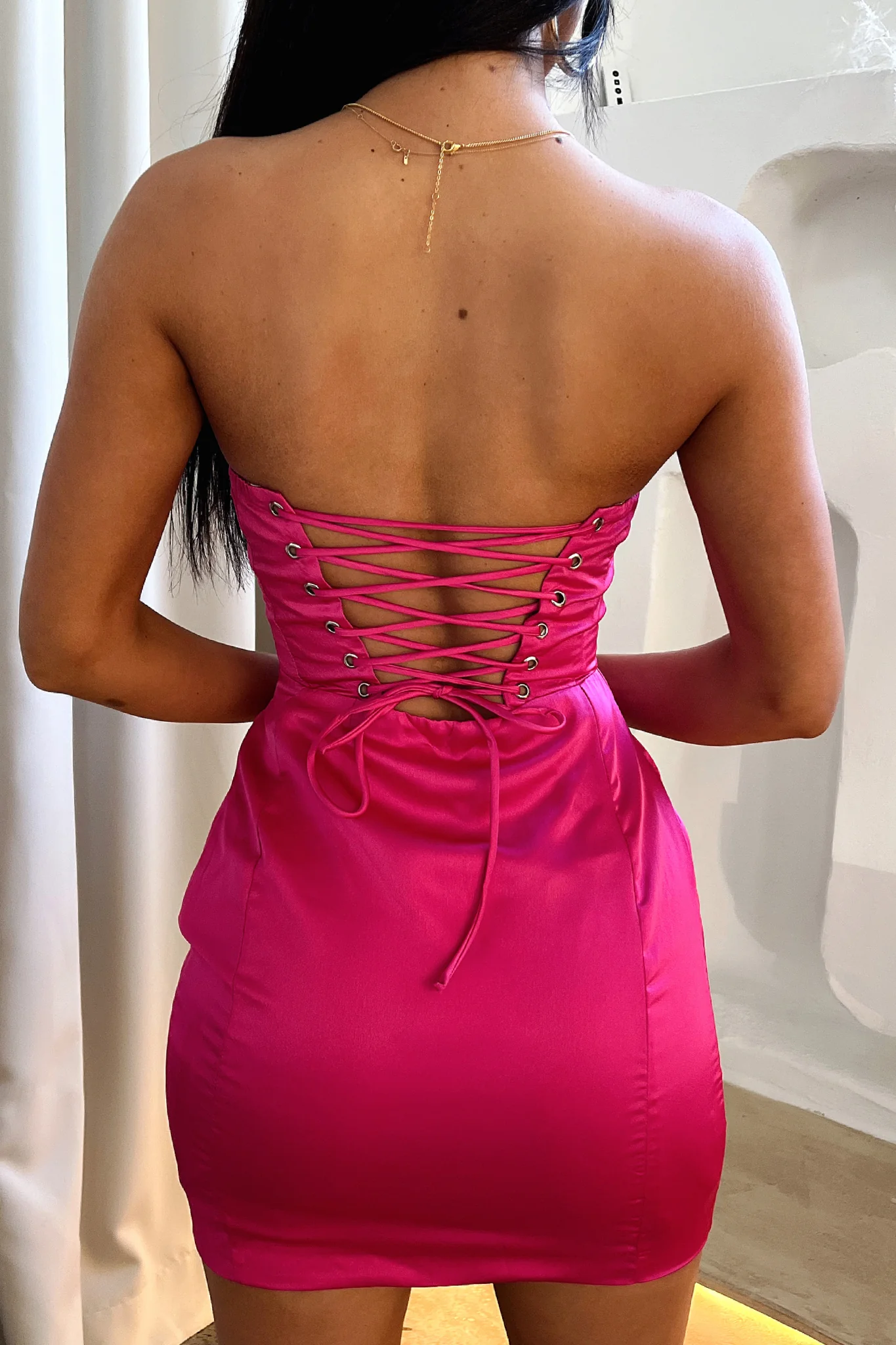 Refy Dress - Hot Pink - Image 6