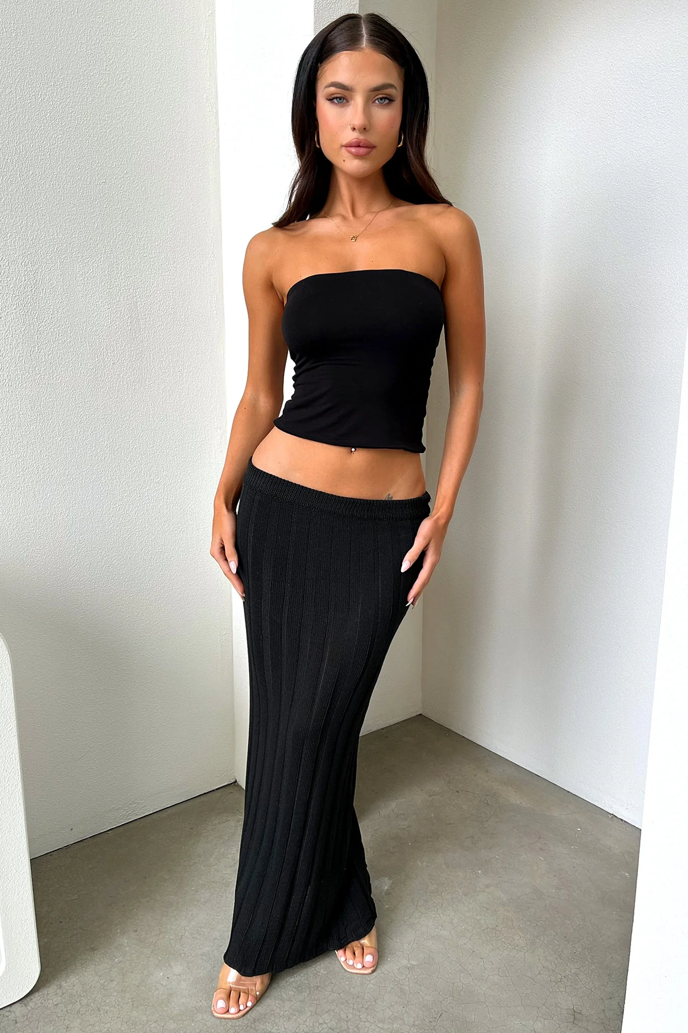 Sameera Maxi Skirt - Black - Image 8
