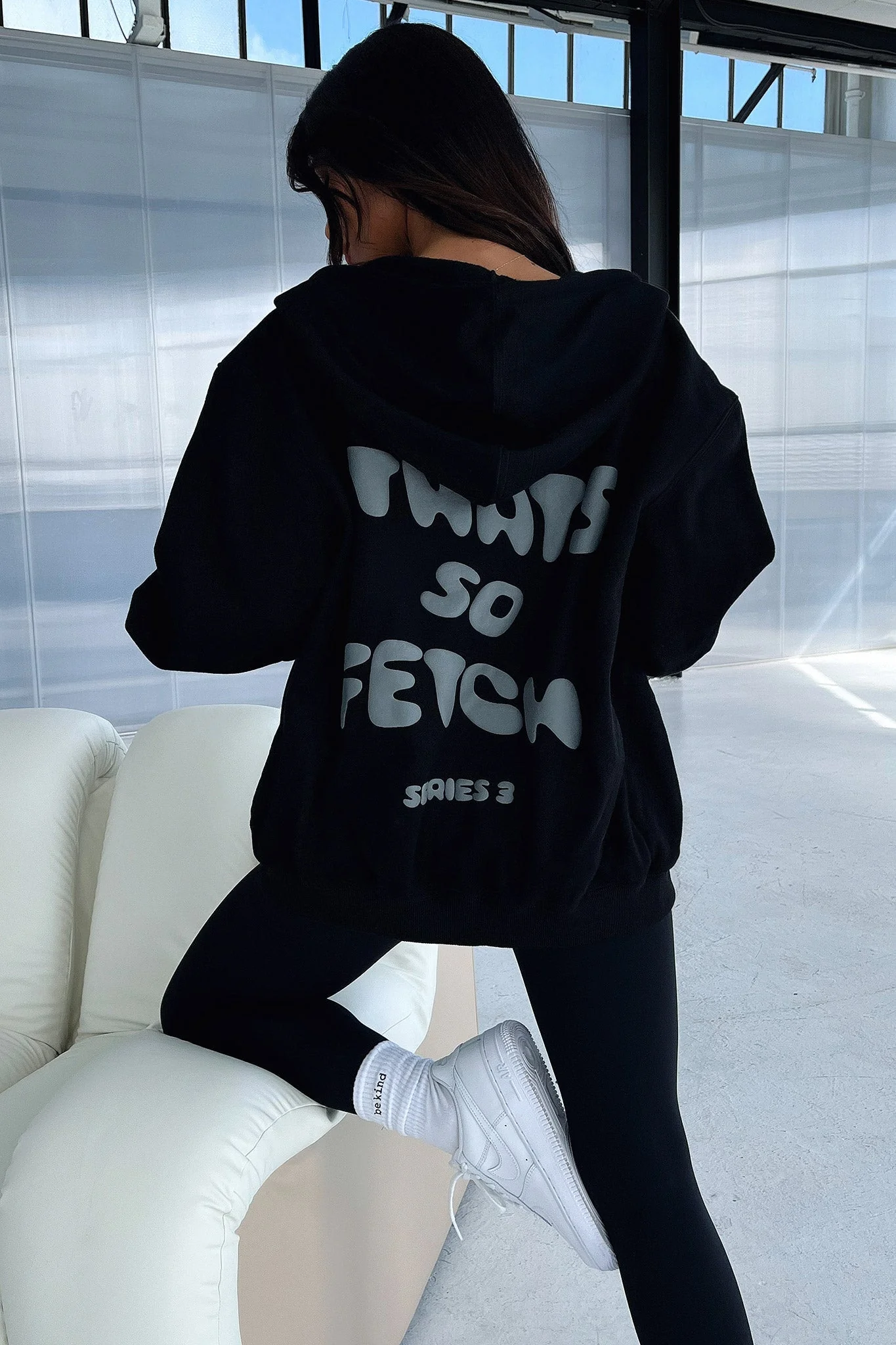 Series 3 Zip Up Hoodie - Black - Image 7