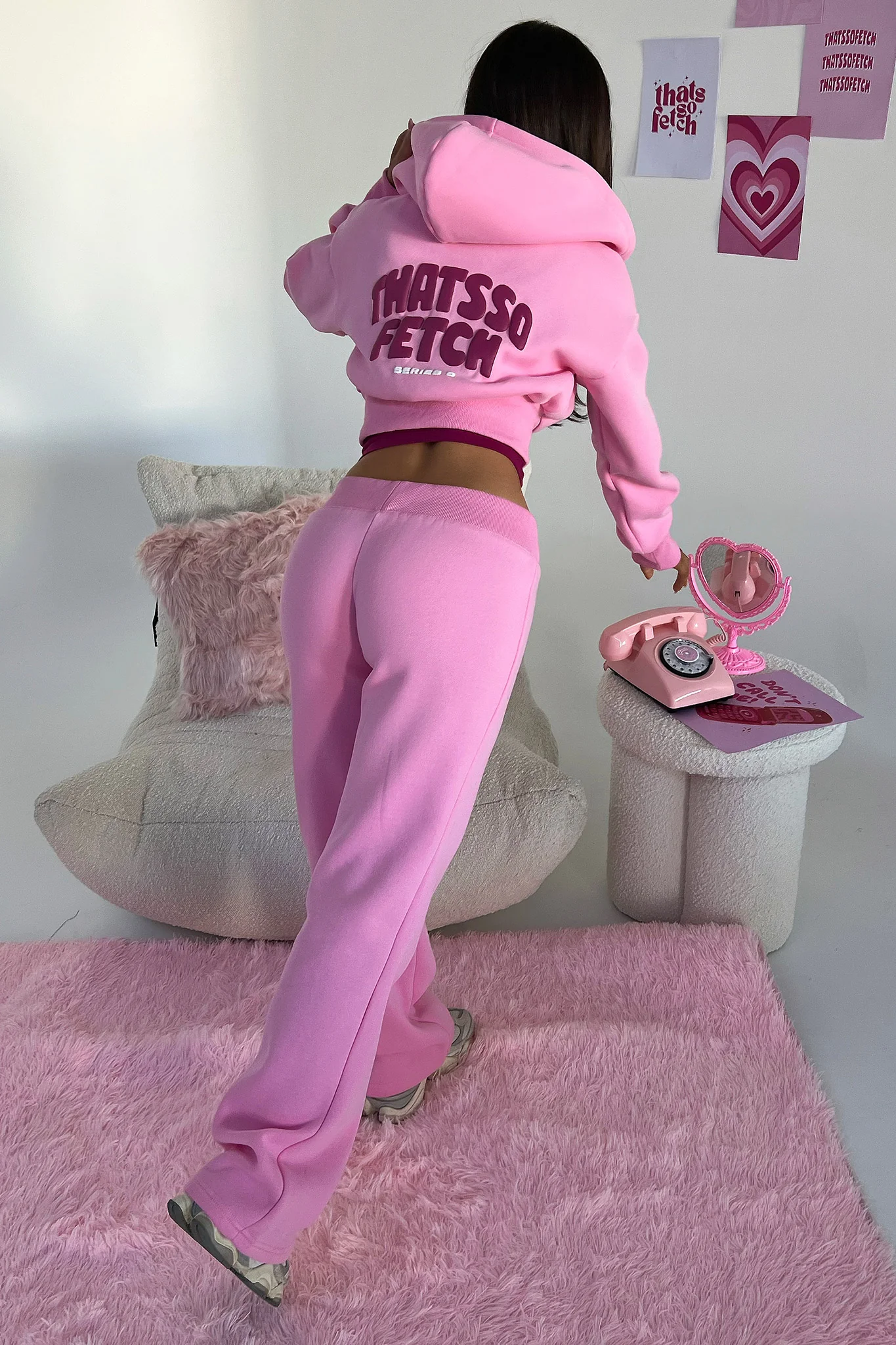 Series 5 Low Rise Sweatpants - Pink/Burgundy - Image 6