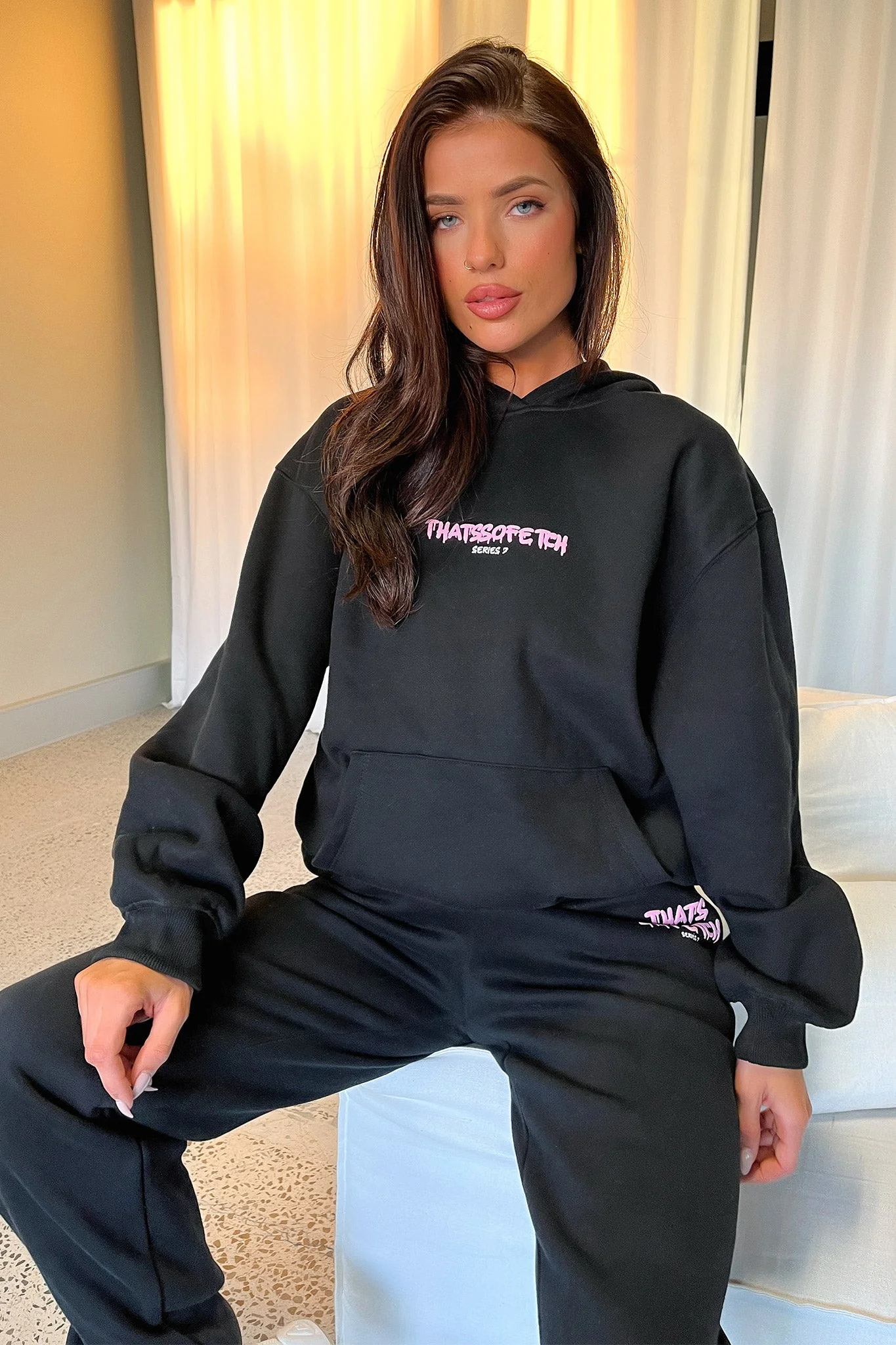 Series 7 Sweatpants - Black/Pink - Image 3