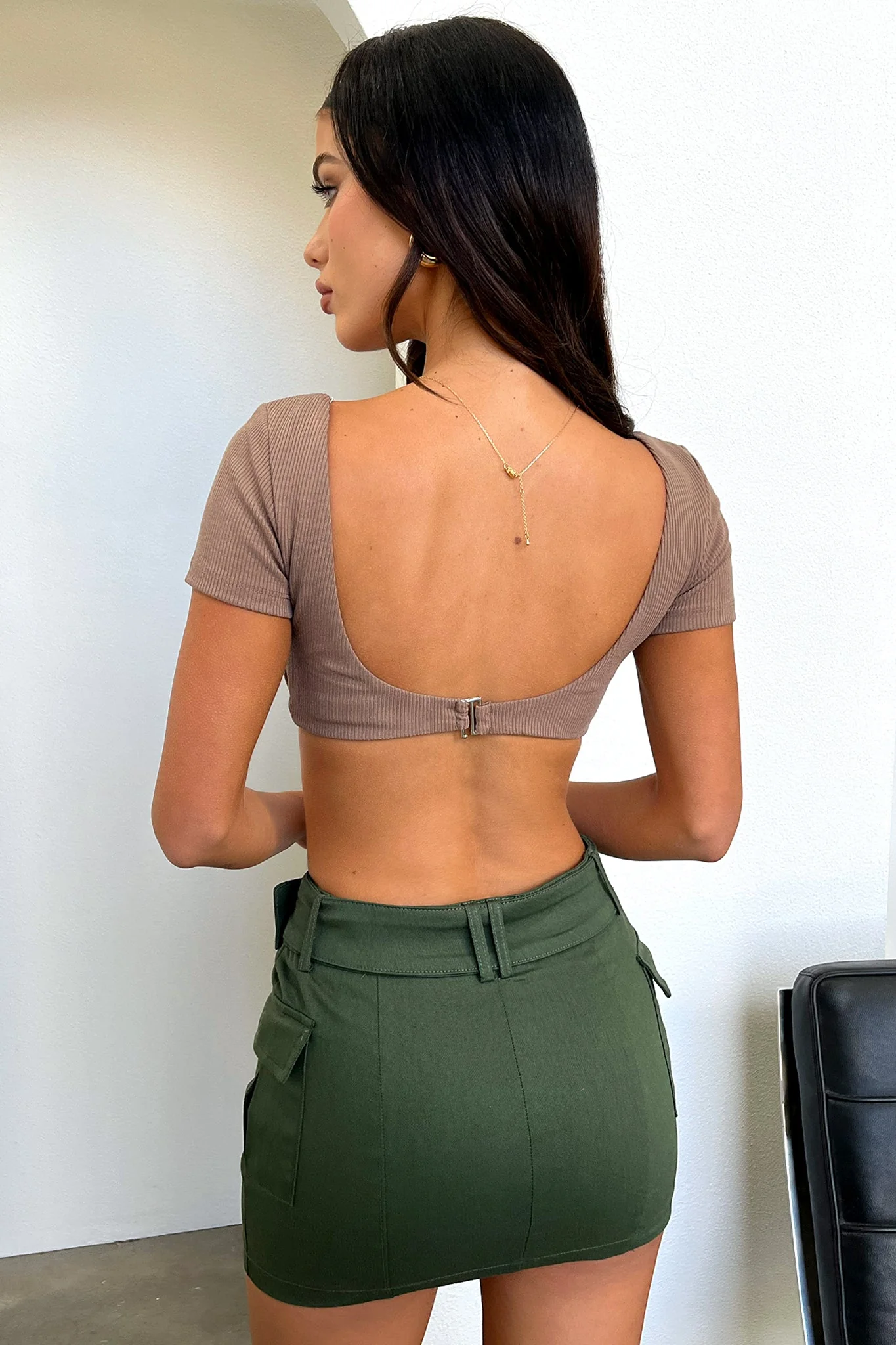 Sharna Crop - Brown - Image 5