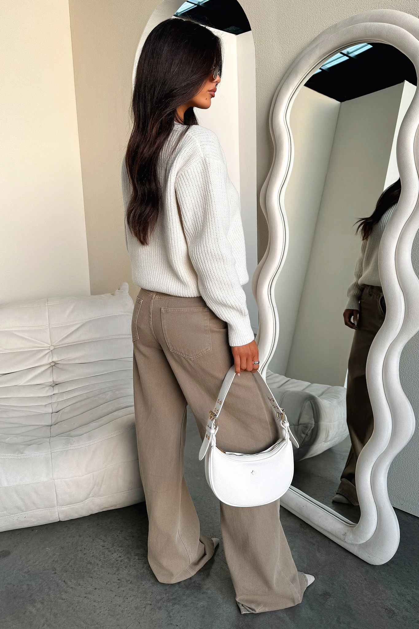 Tamzyn Knit Jumper - Cream - Image 10