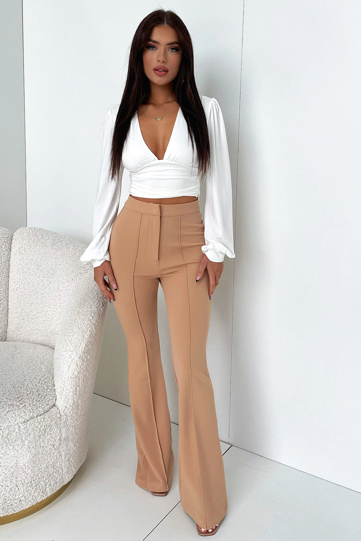 Token Flare Pants - Tan - Image 10