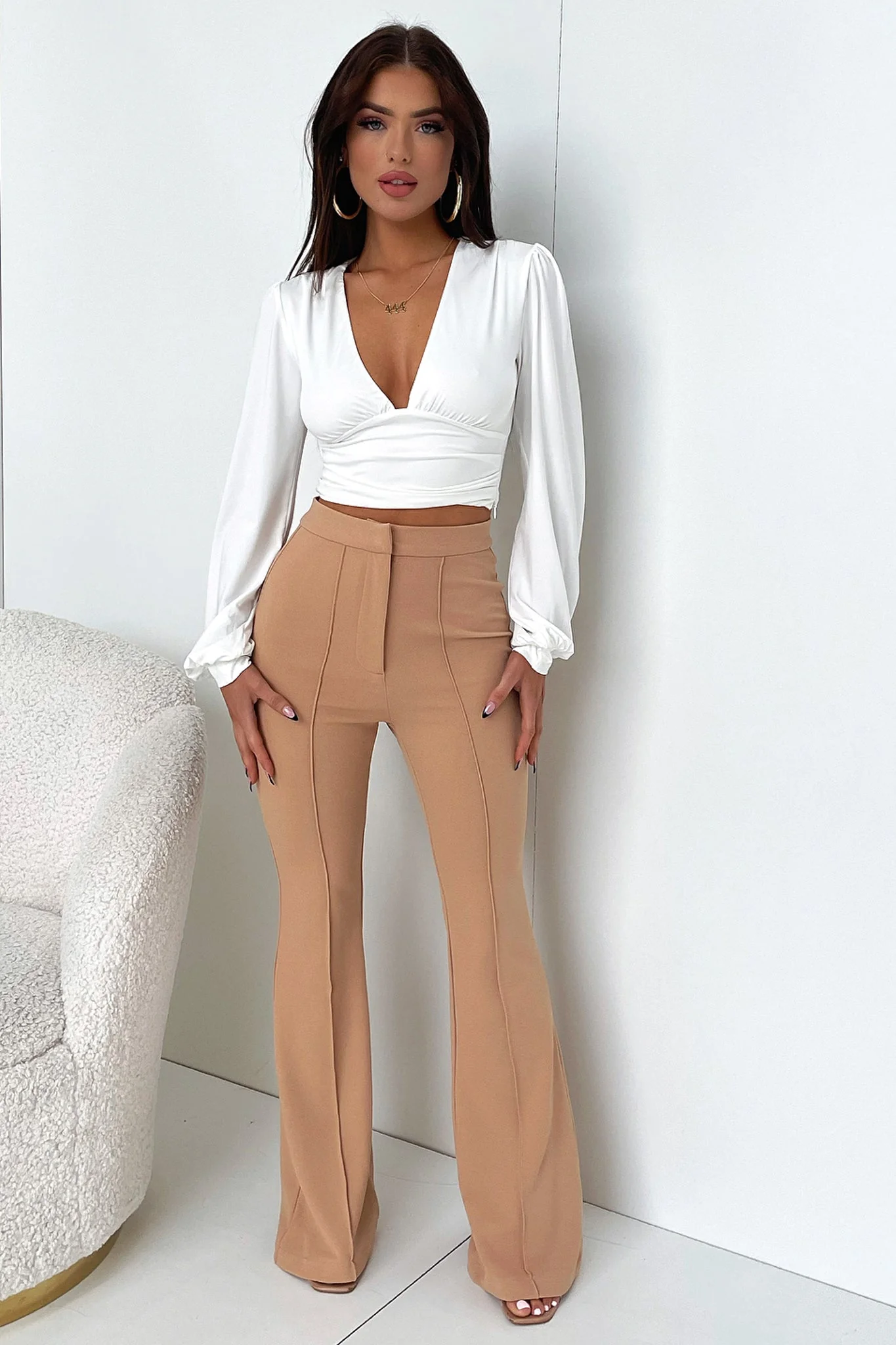 Token Flare Pants - Tan - Image 5